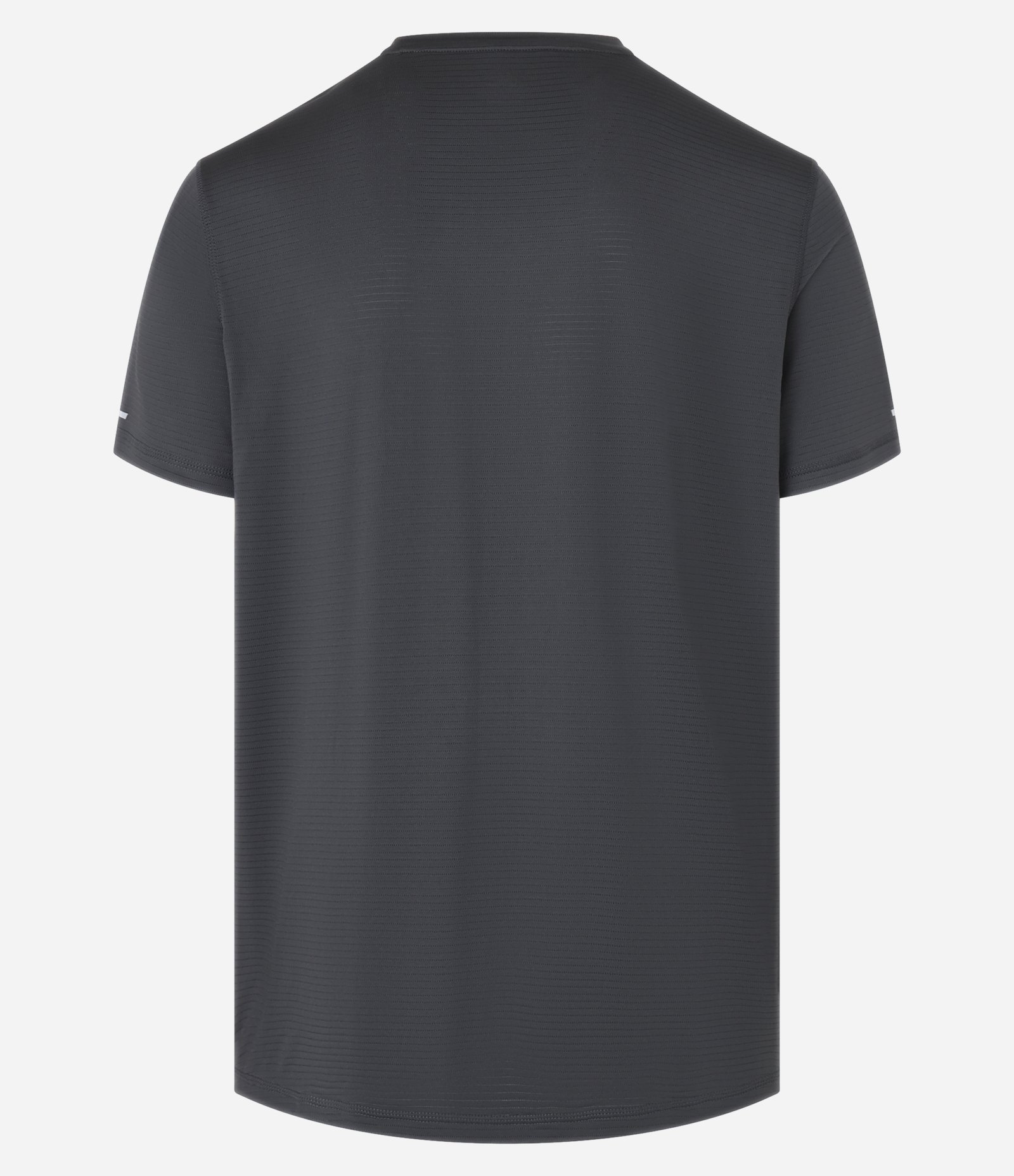 Camiseta Esportiva em Tecnologia Dry com Textura e Linha Contrasnte Cinza 7