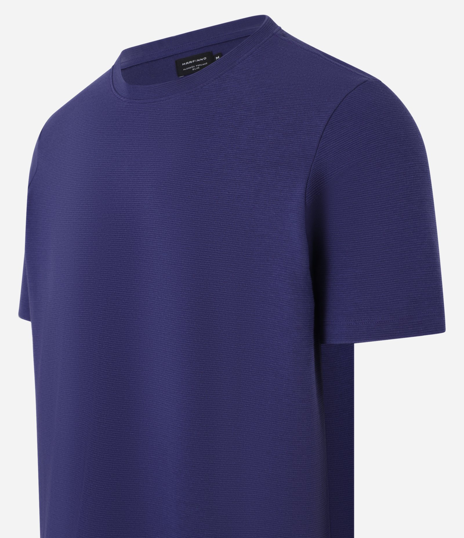 Camiseta Slim em Algodão Peruano com Textura Canelada 8