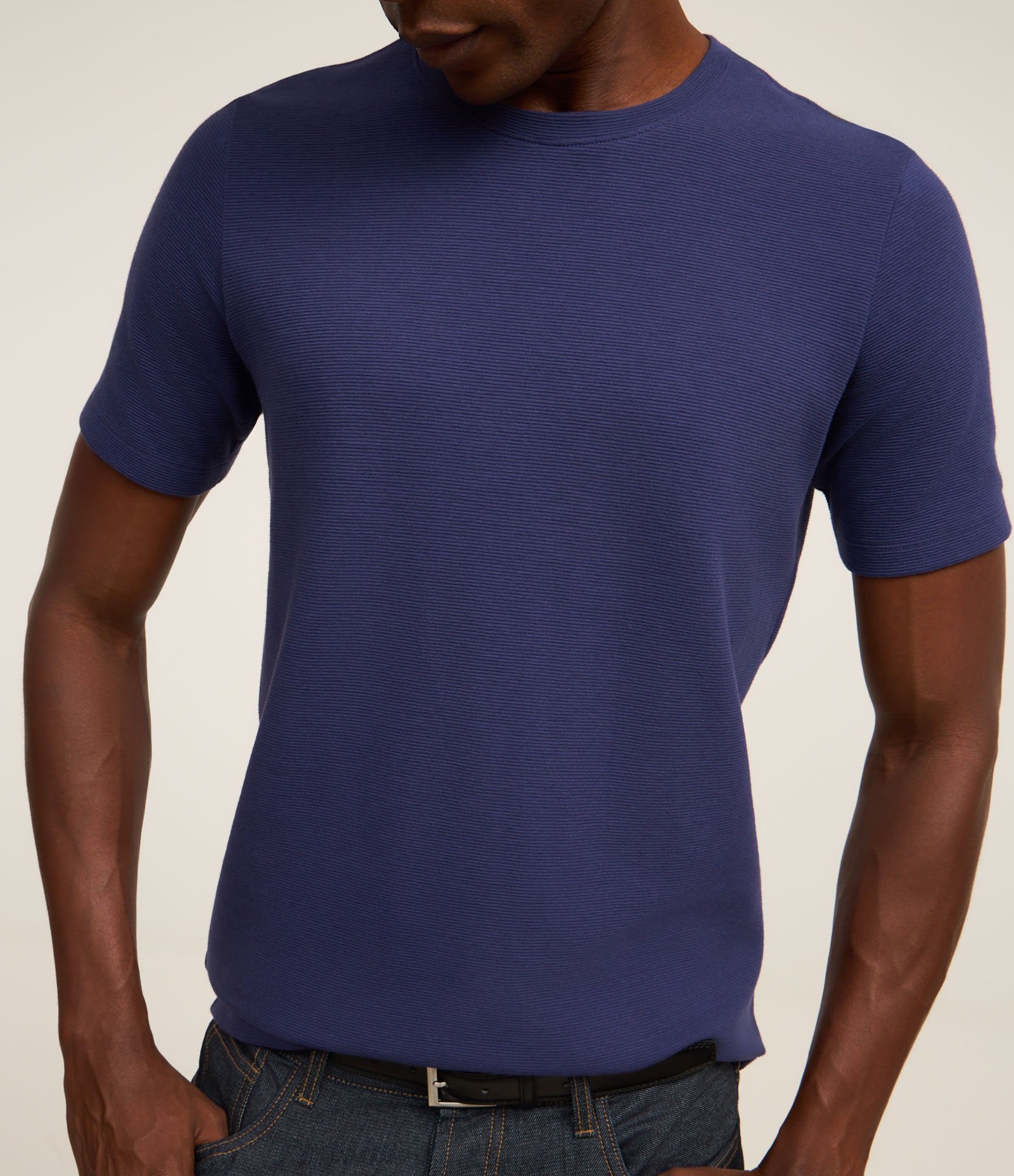 Camiseta Slim em Algodão Peruano com Textura Canelada 5