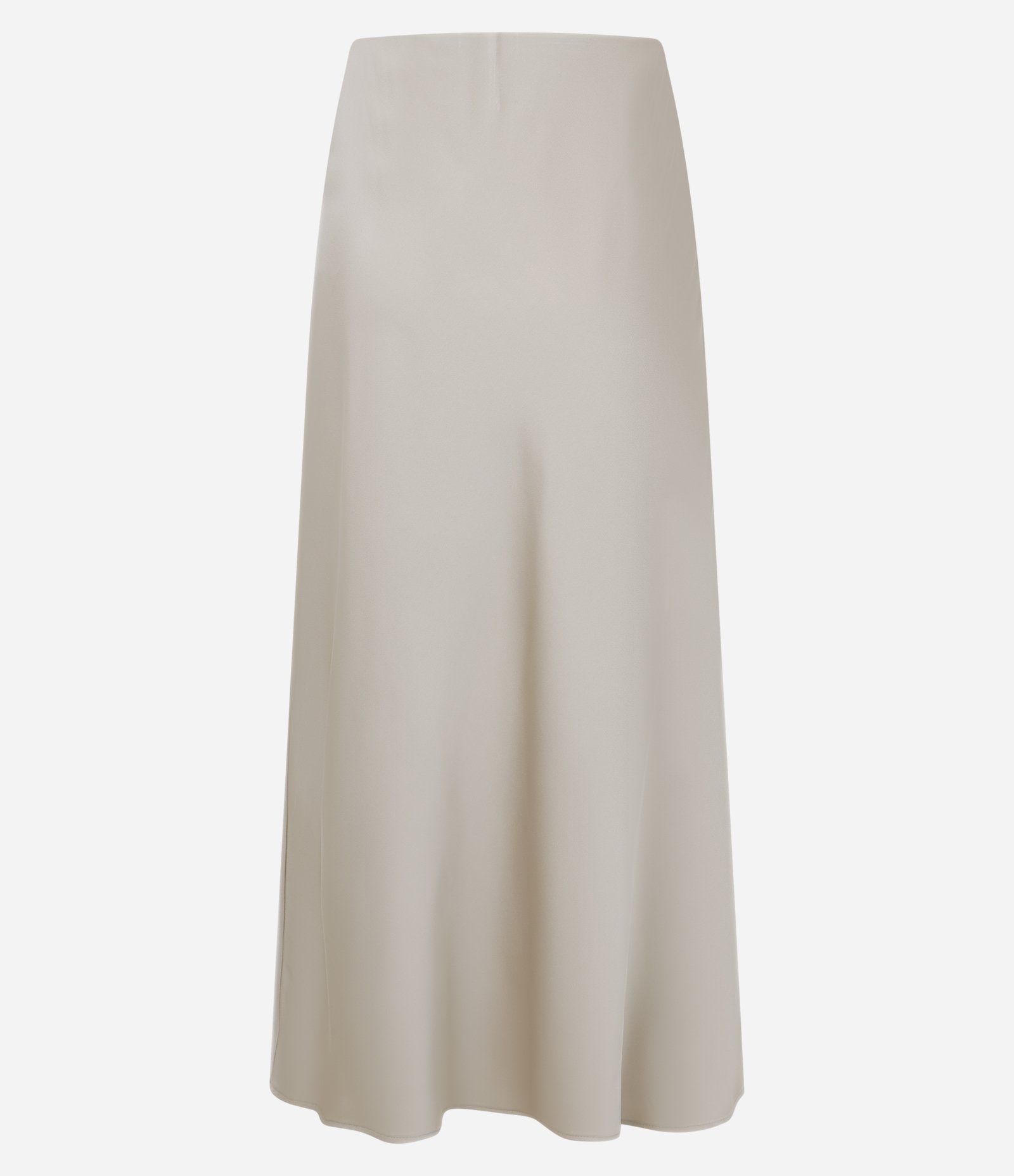 Saia Midi Evasê em Tecido Acetinado 2