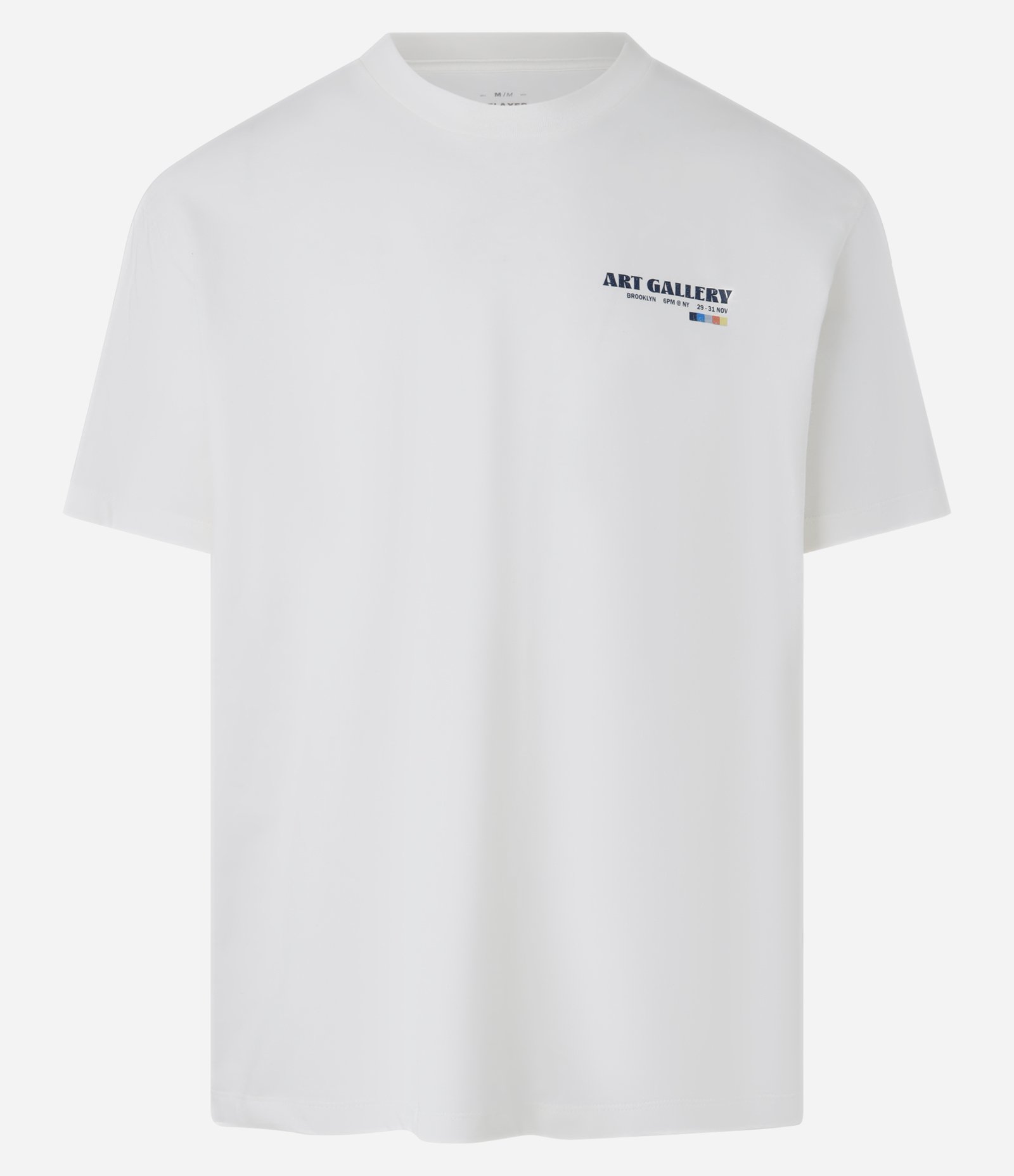 Camiseta Relaxed em Algodão com estampa de Art Gallery Branco 1