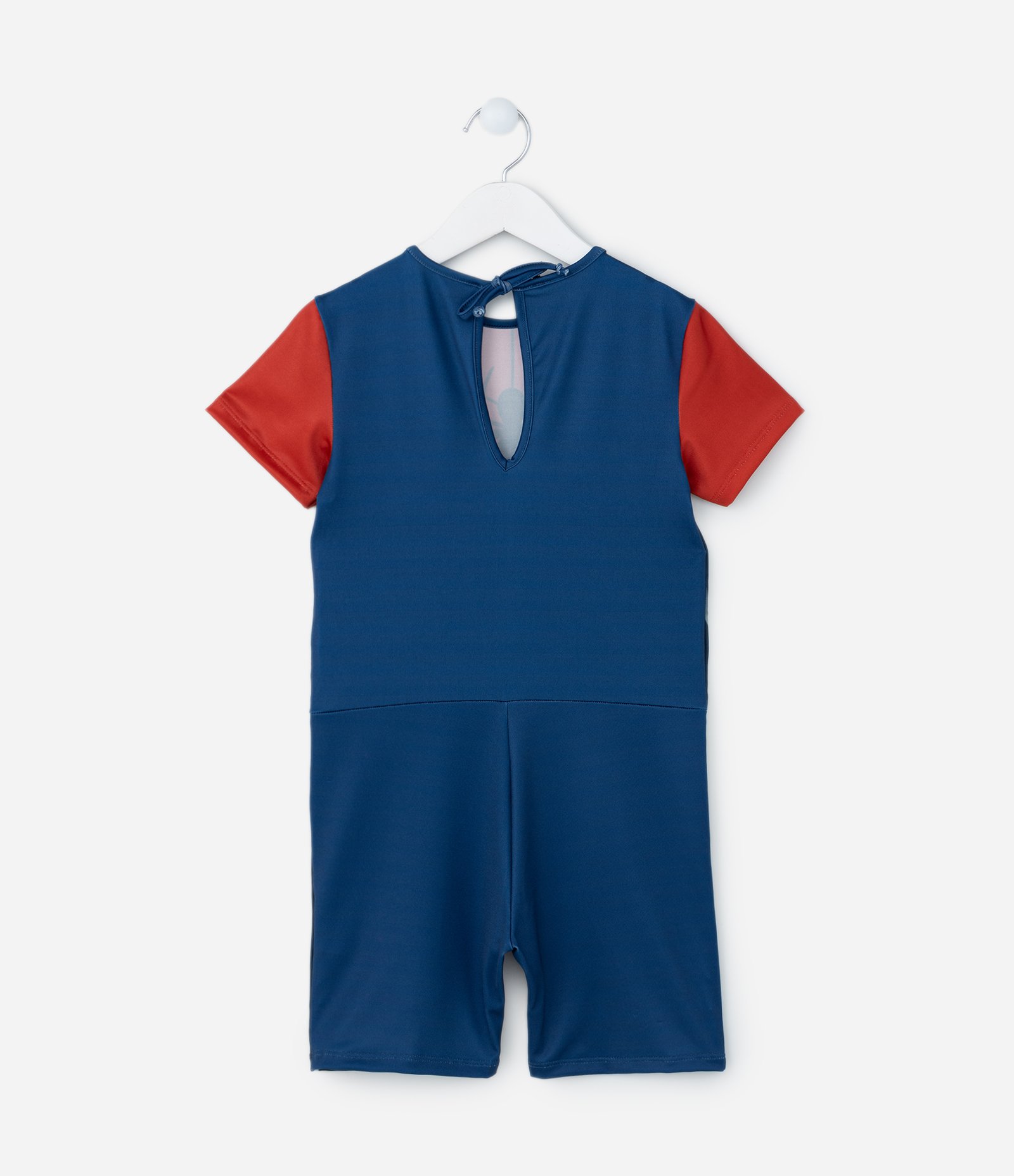 Macacão Infantil com Máscara e Estampa Homem-Aranha - Tam 3 a 8 Anos Azul/Vermelho 3