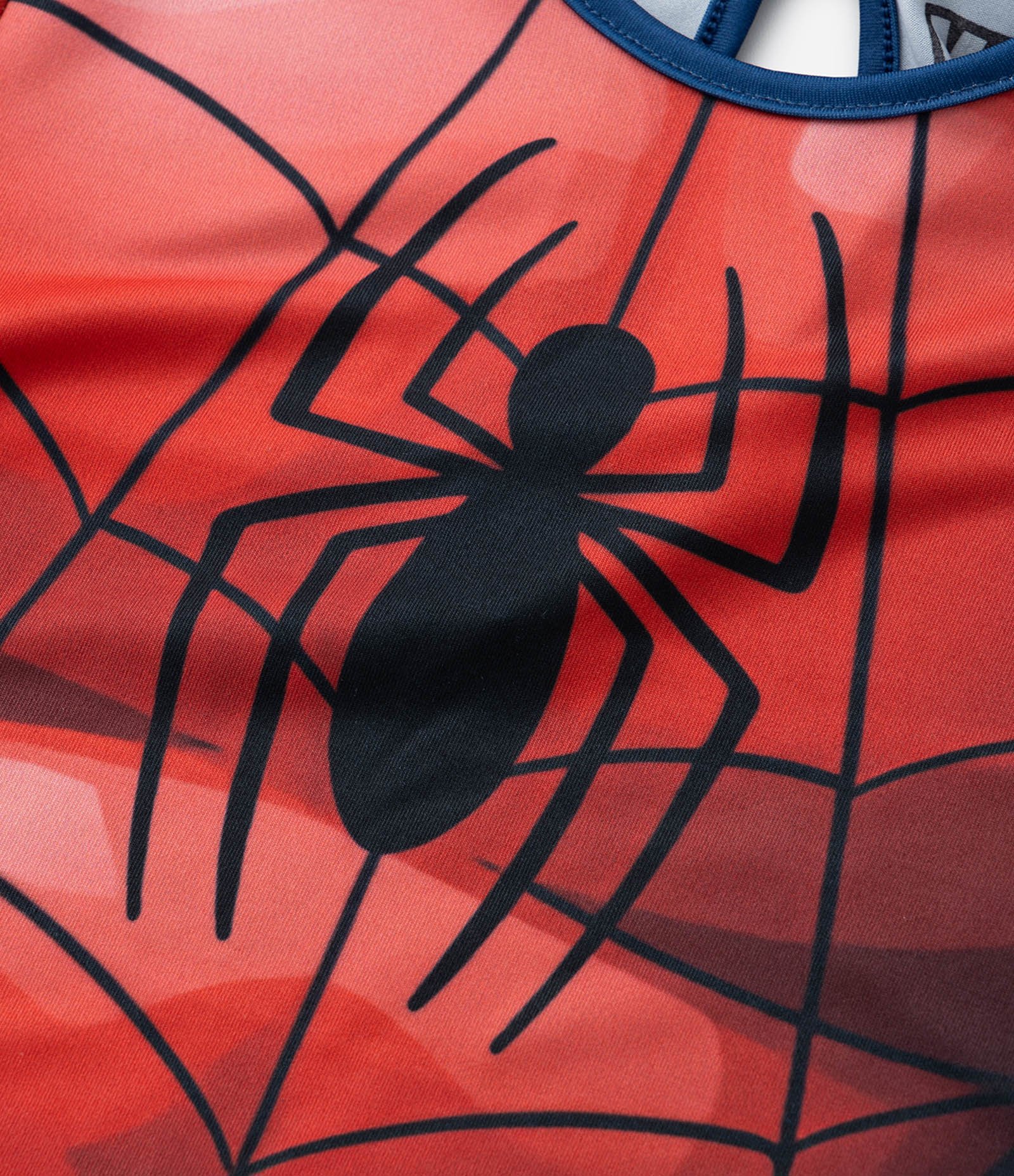 Macacão Infantil com Máscara e Estampa Homem-Aranha - Tam 3 a 8 Anos Azul/Vermelho 4