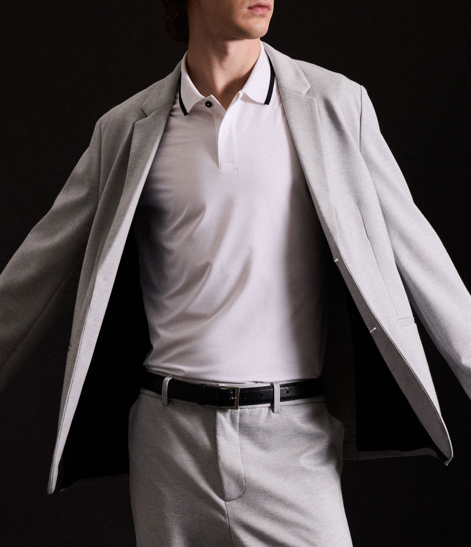 Camisa Polo em Tecnologia Dry com Toque Gelado Branco 2