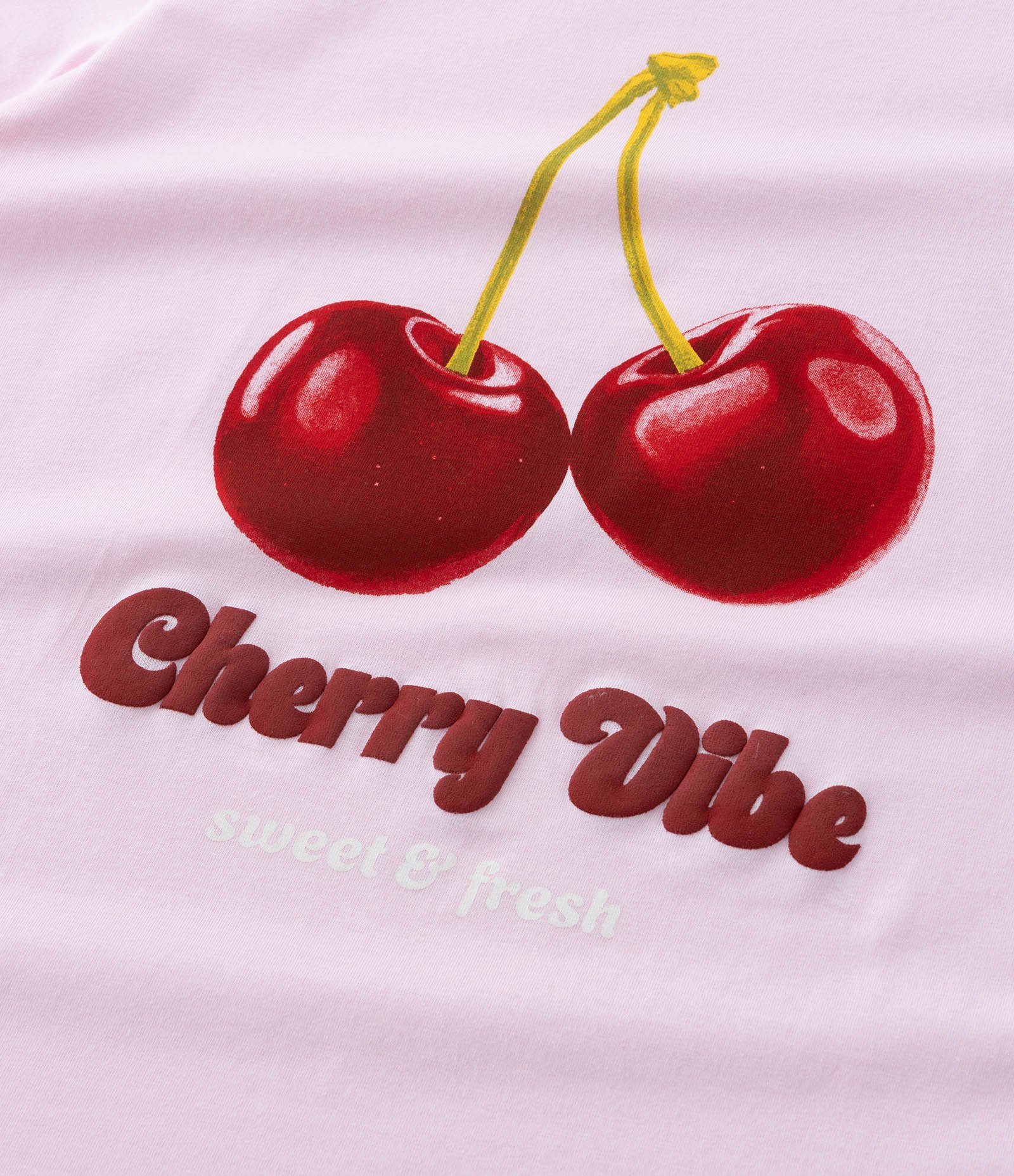 Camiseta Infantil com Estampa Cerejinhas - Tam 5 a 14 Anos Rosa 4