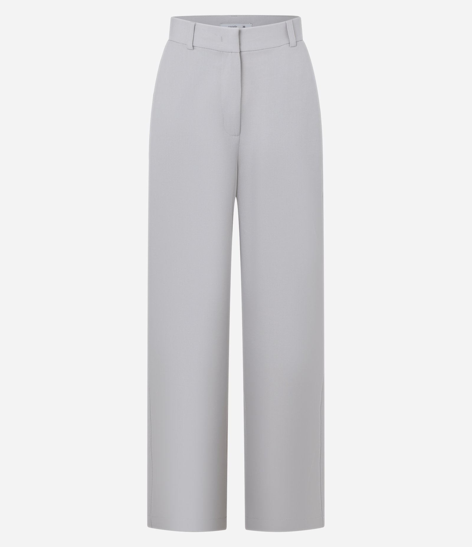 Calça Reta Alfaiatada com Ganchinho no Cós Cinza 6