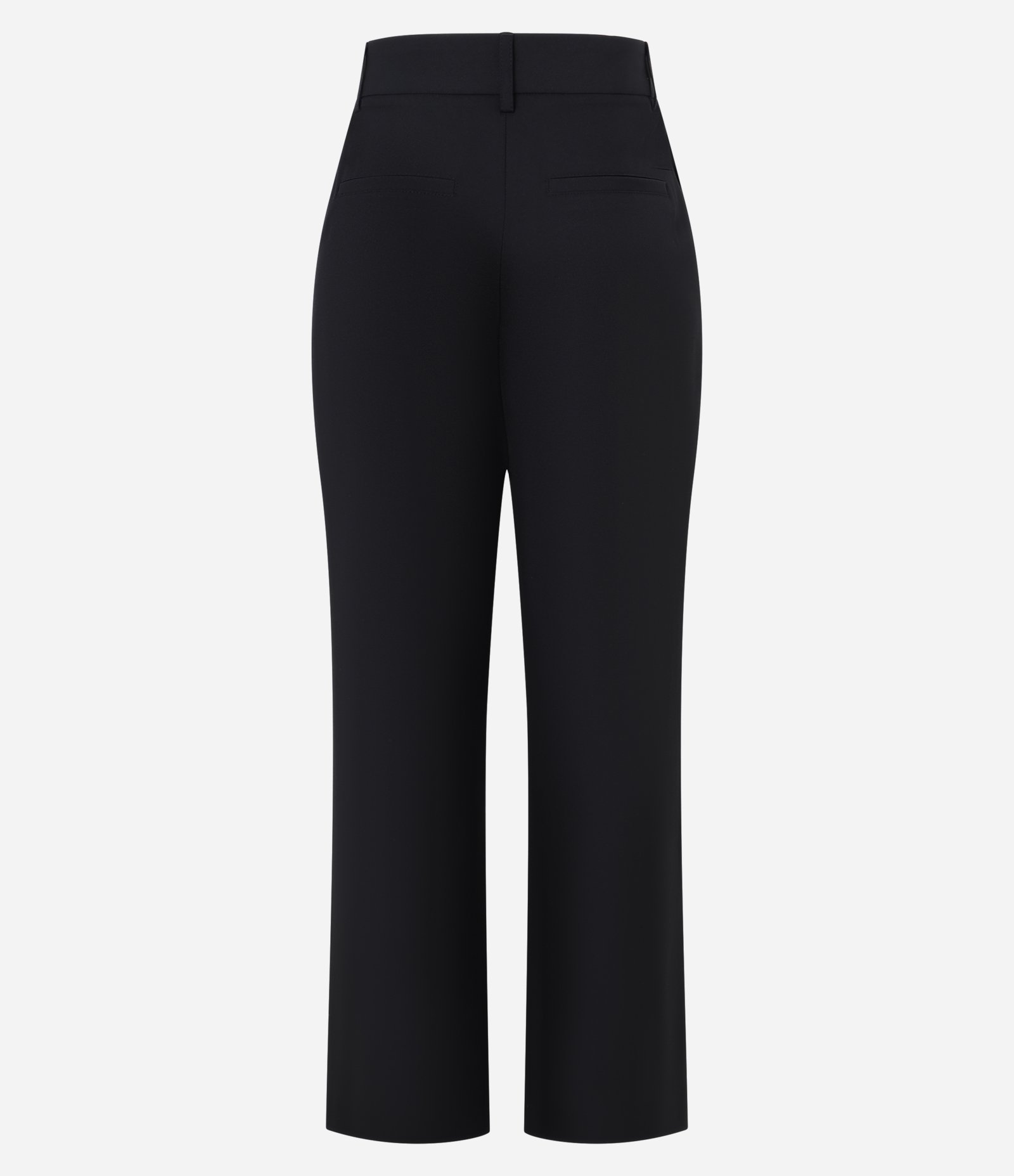 Calça Reta Alfaiatada com Ganchinho no Cós Preto 6