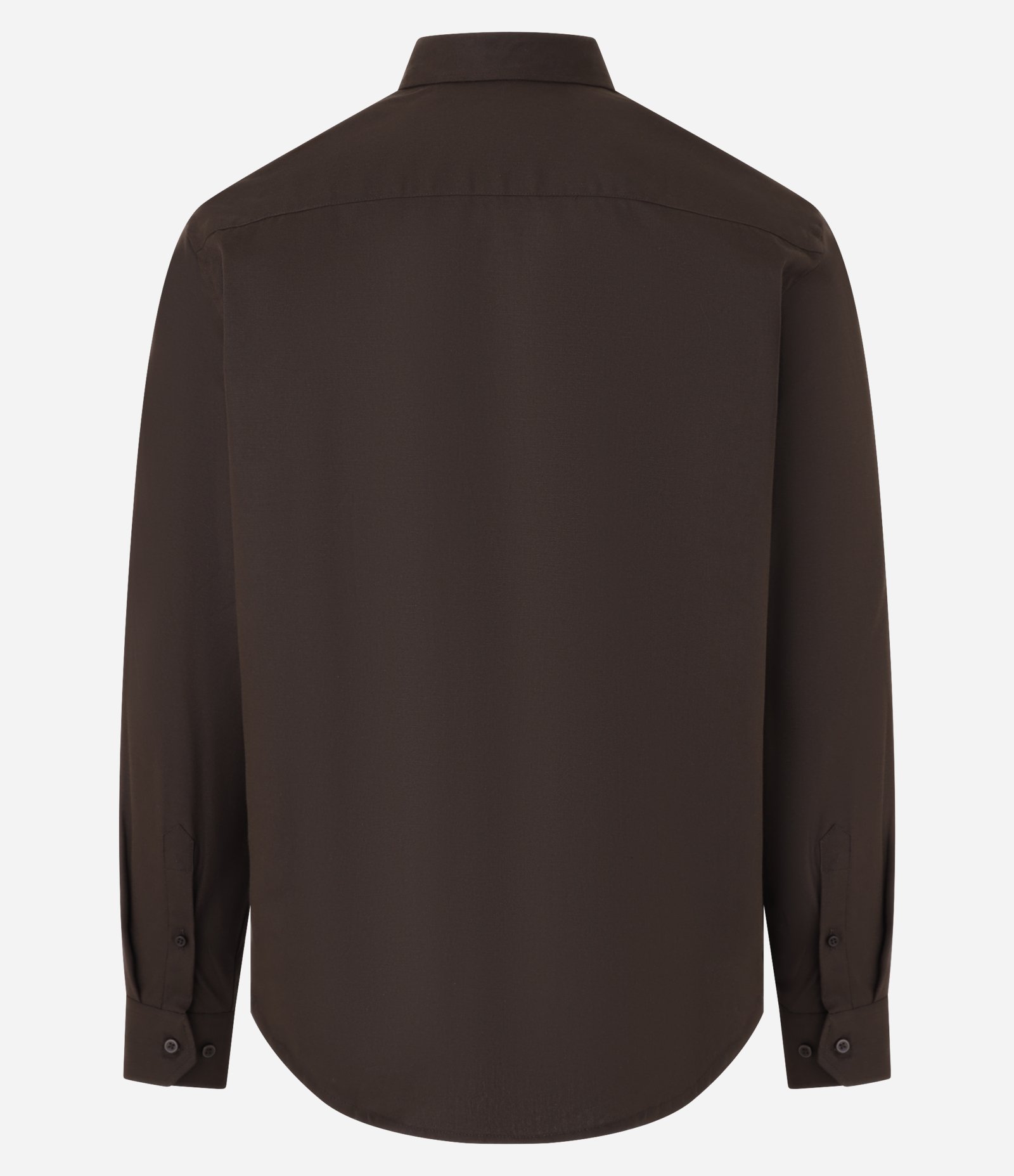 Camisa Regular Básica em Oxford Marrom 6