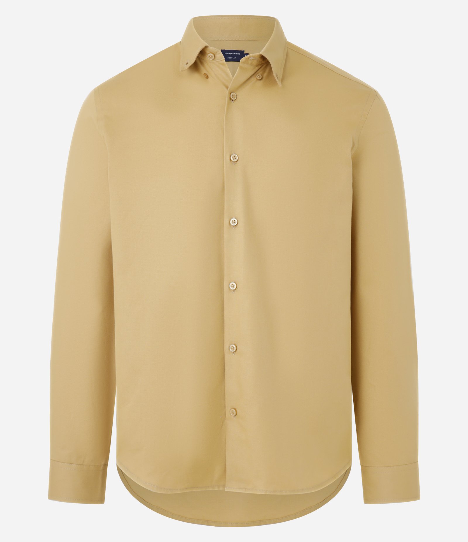 Camisa Regular Básica em Oxford Amarelo 6