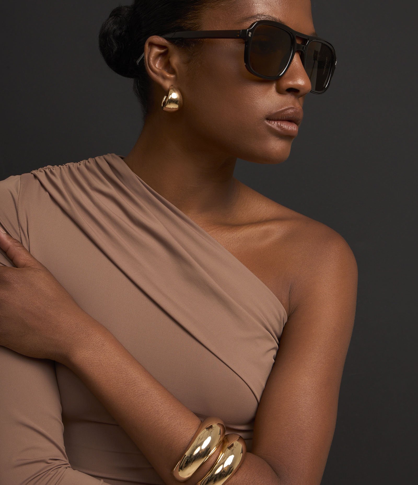 Body Ombro Só em Poliamida com Pregas 7