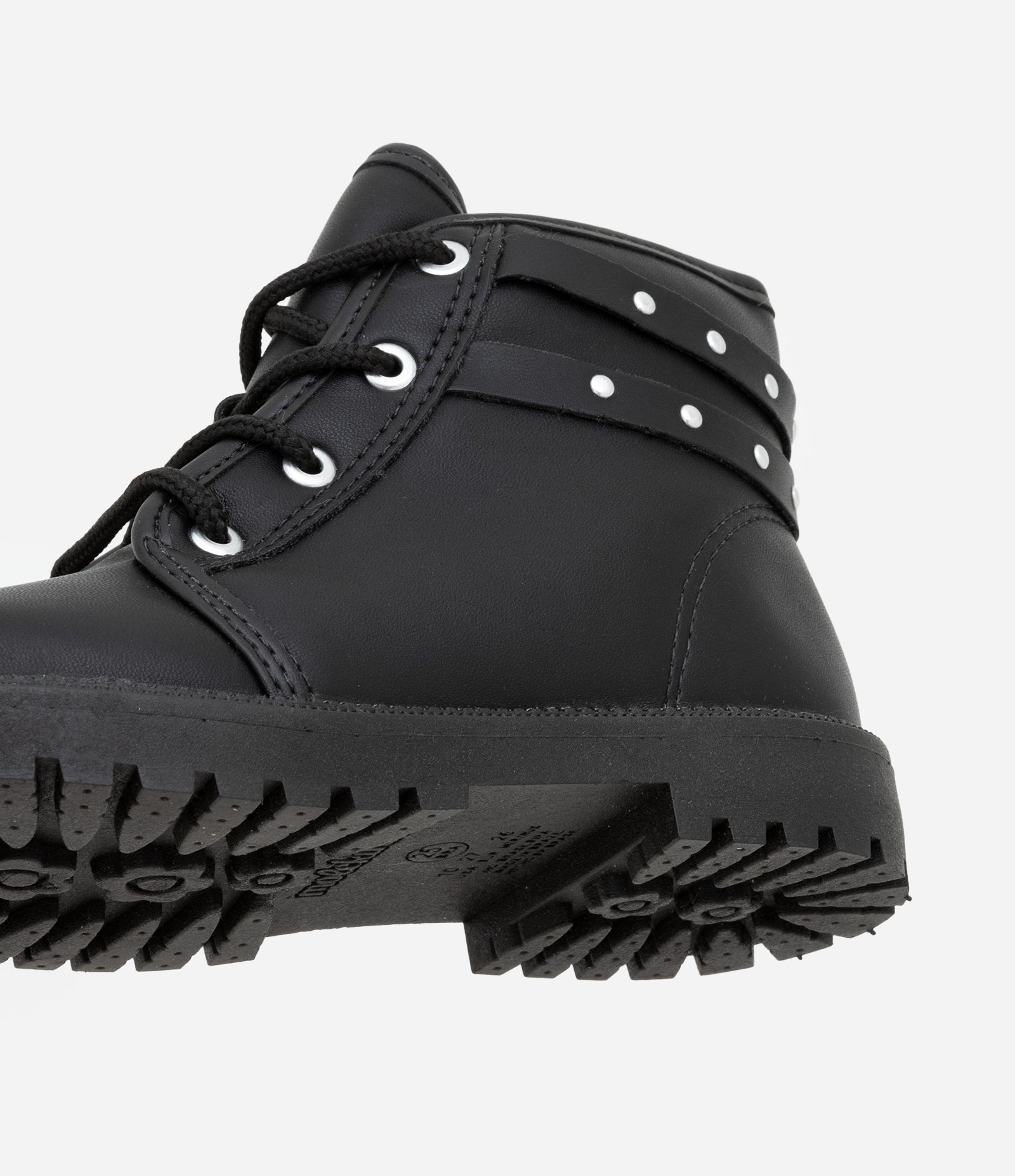 Bota Coturno Infantil com Detalhe de Tachinhas Molekinha - Tam 20 a 25 Preto 2