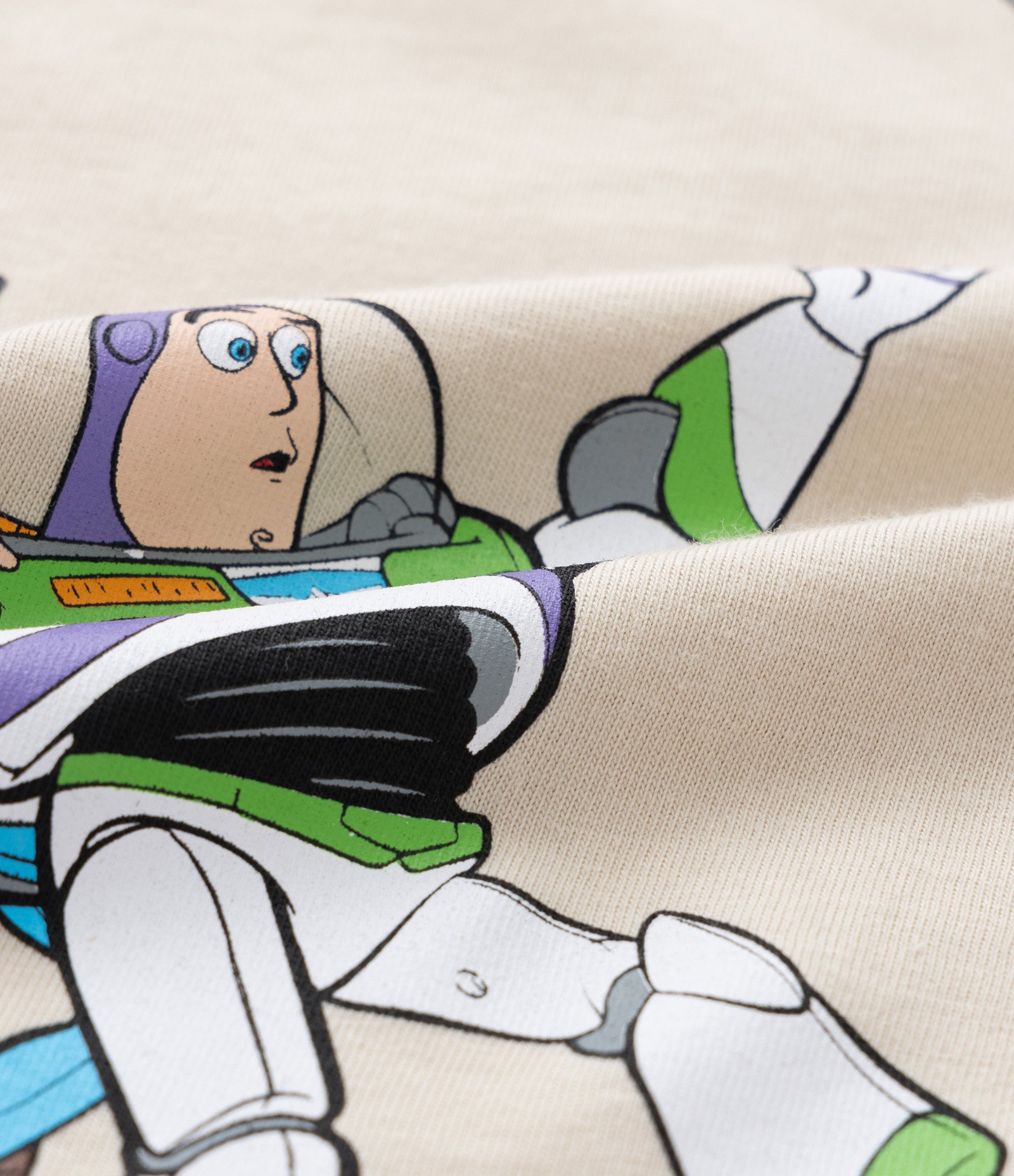 Camiseta Infantil com Bolsinho e Estampa Toy Story - Tam 2 a 6 Anos Bege 3