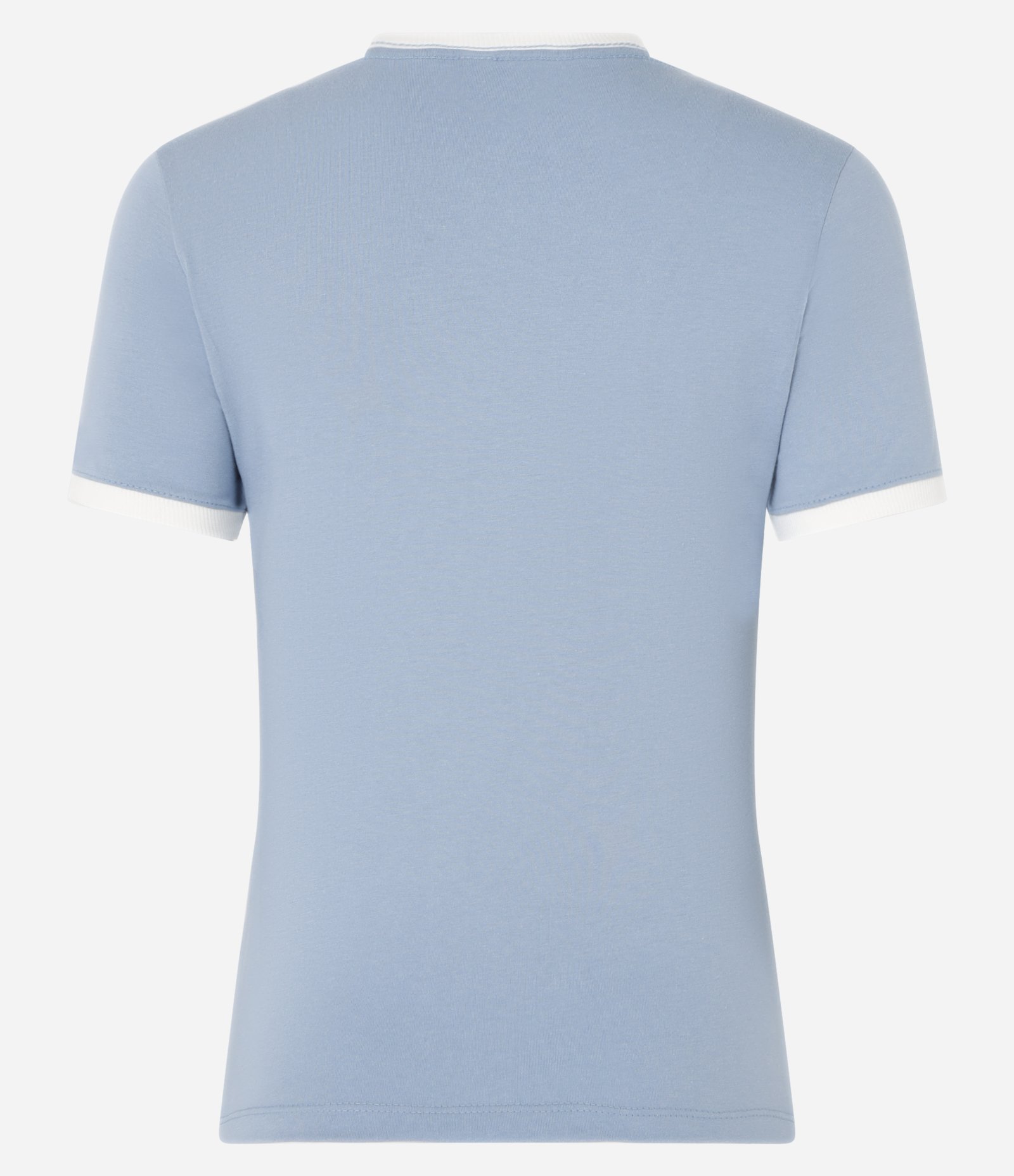 Blusa Baby Look em Algodão com Silk Frontal 83 Azul 5