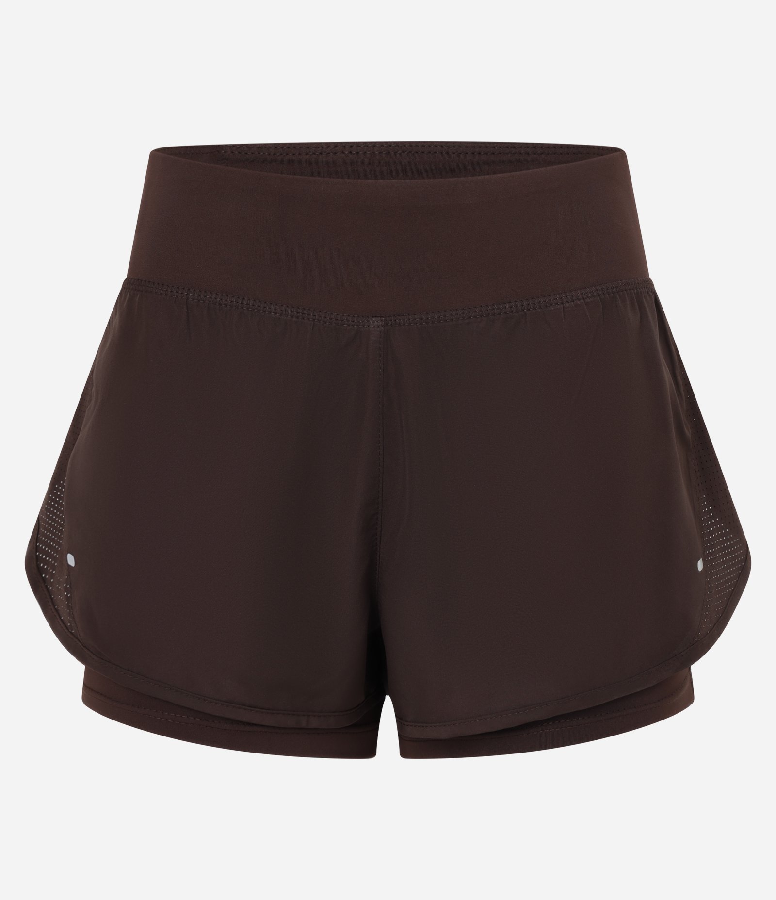 Bermuda Runner Esportiva em Microfibra com Bolso Funcional Marrom 5