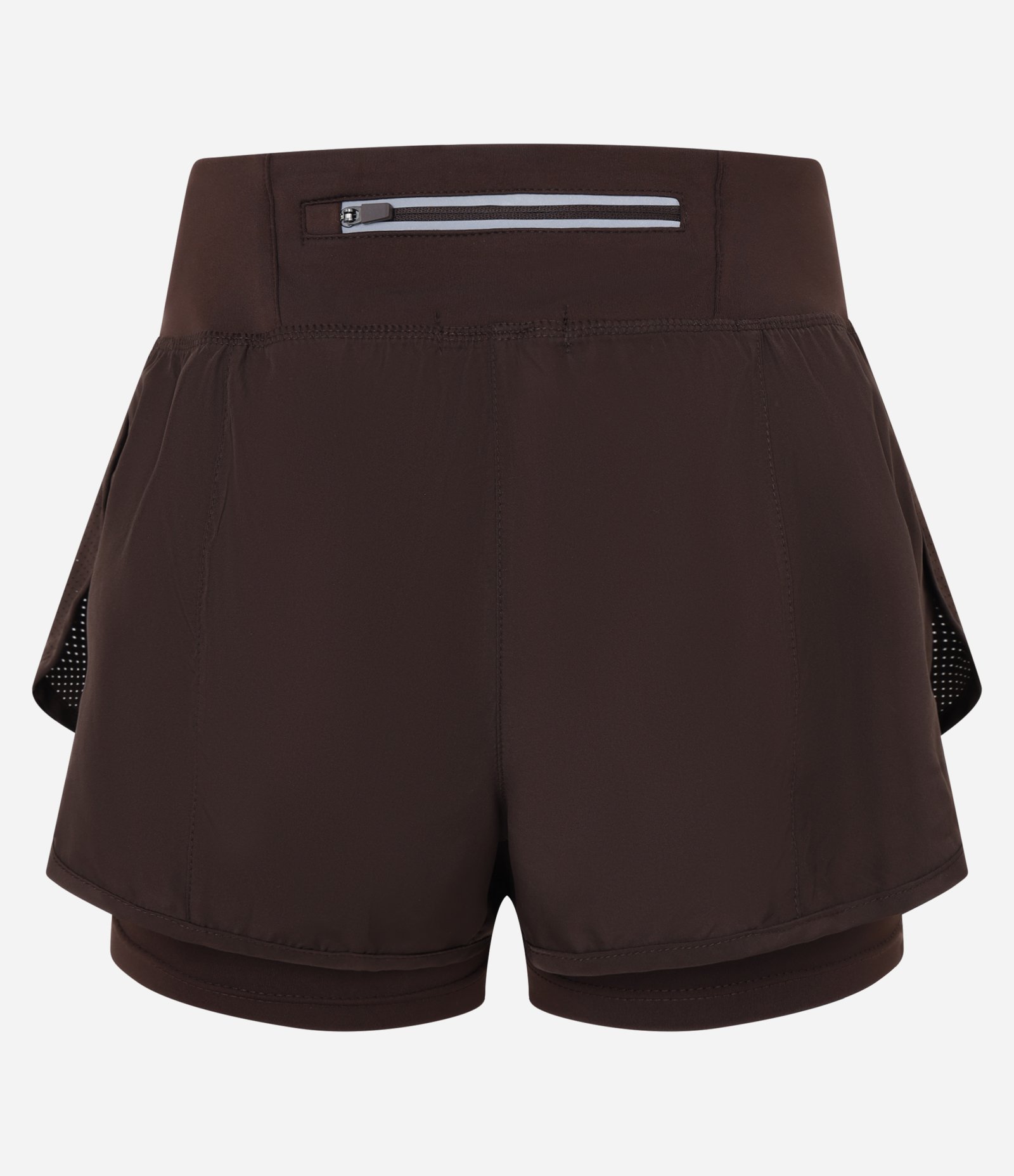 Bermuda Runner Esportiva em Microfibra com Bolso Funcional Marrom 6