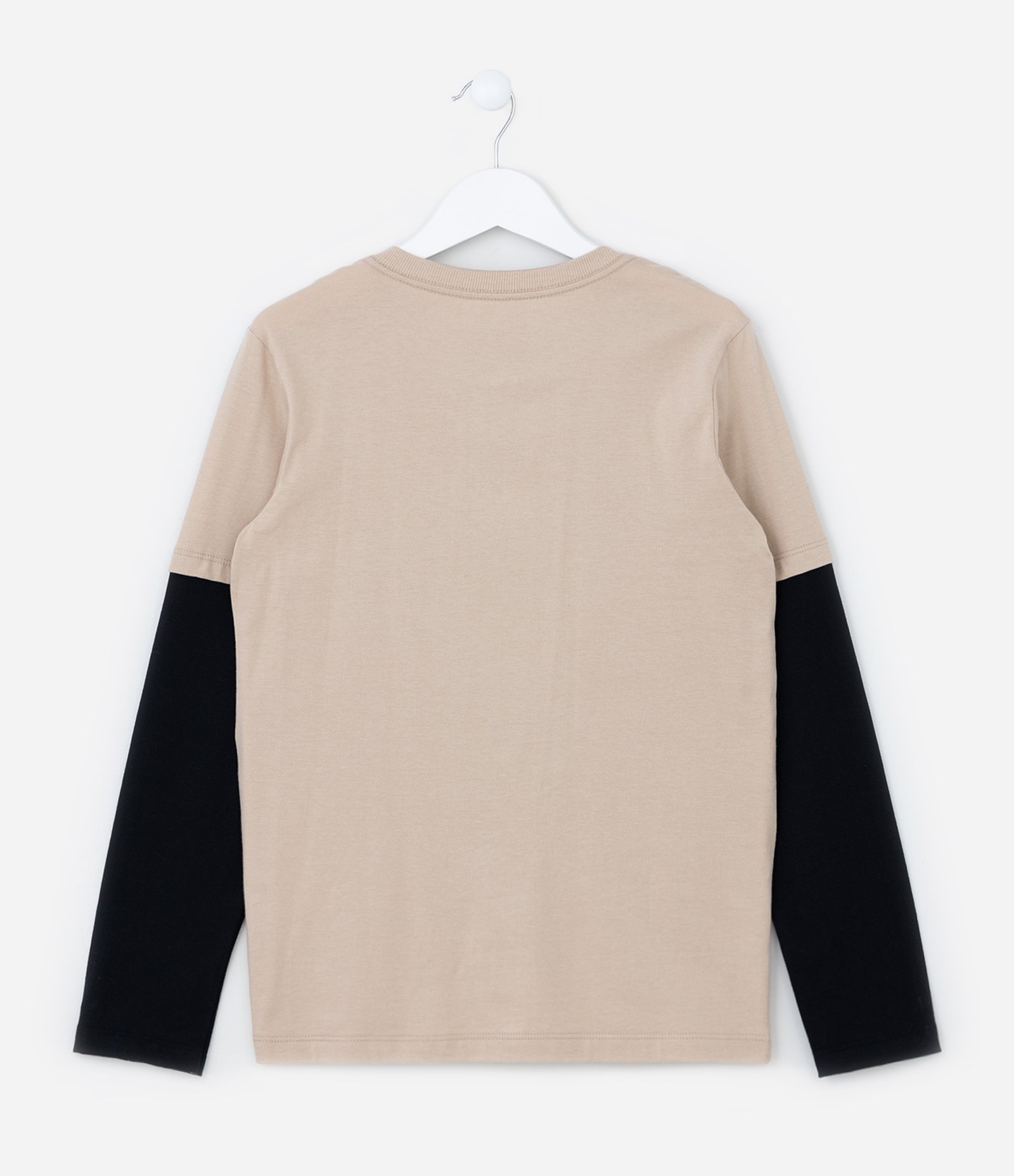 Camiseta Infantil com Estampa Garfield - Tam 5 a 14 Anos Bege 2