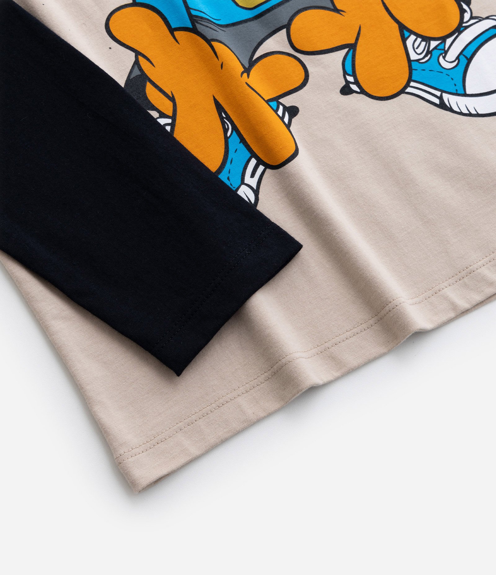 Camiseta Infantil com Estampa Garfield - Tam 5 a 14 Anos Bege 4