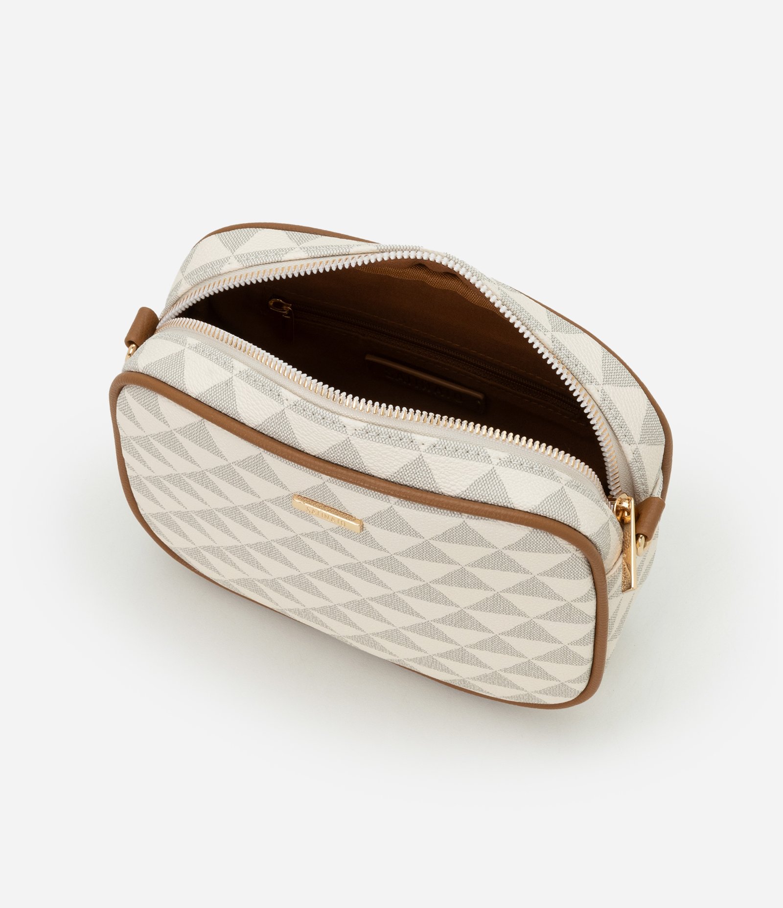 Bolsa Câmera Bag Pequena com Porta Moedas e Alça de Gorgorão Off White 6