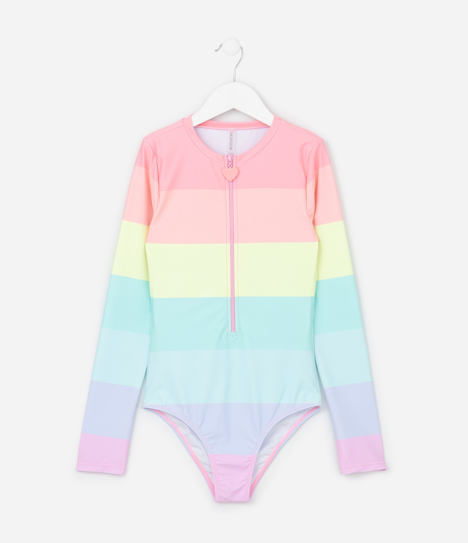 Maiô Infantil em Microfibra com Estampa de Bloco de Cores - Tam 2 a 14 Anos Multicores 1