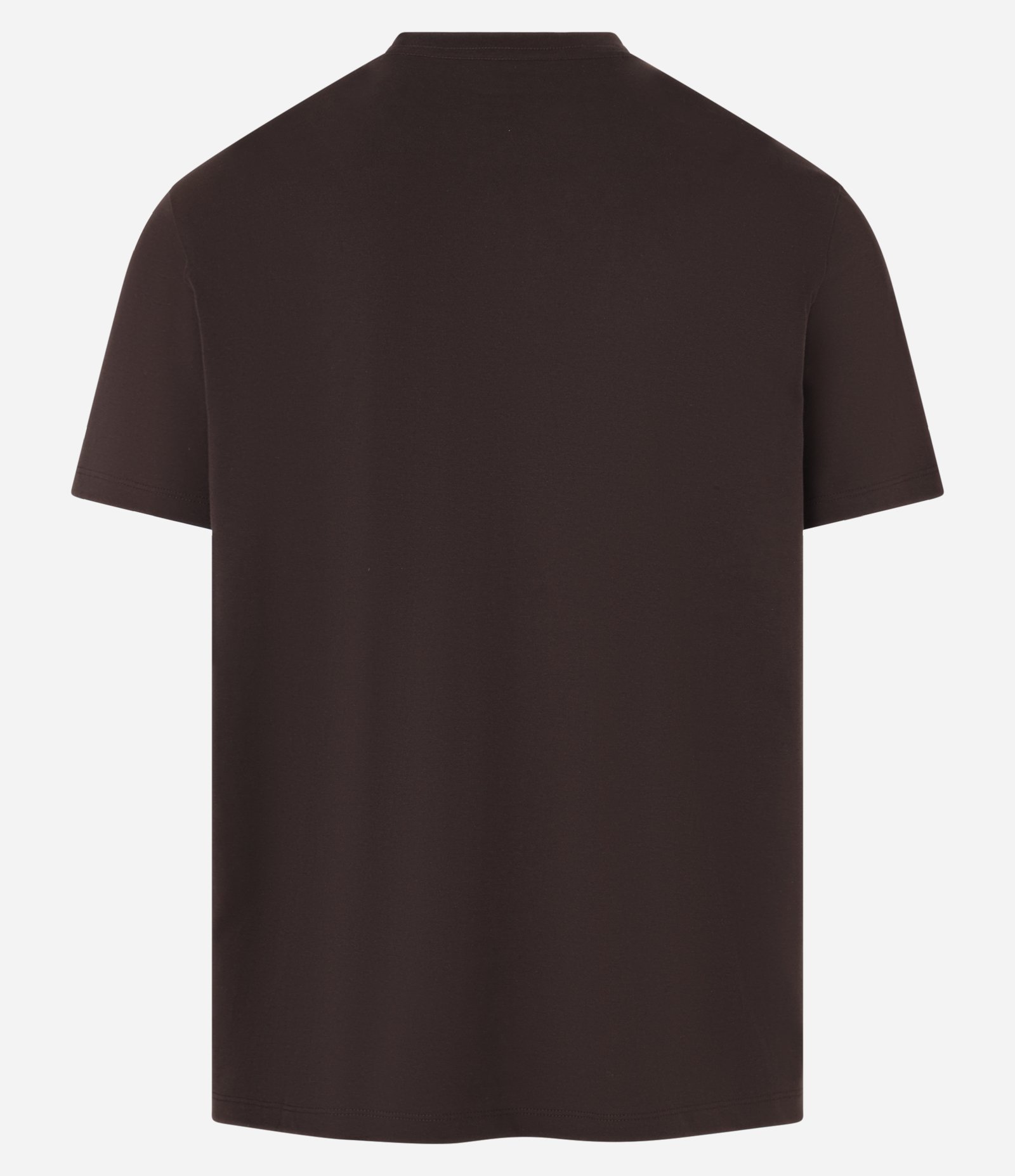 Camiseta Comfort em Algodão Peruano com Estampa Lettering Marrom 6