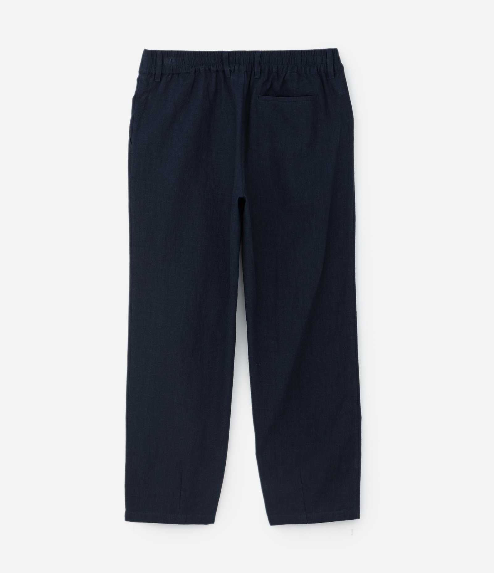 Calça com Linho com Efeito Rustico Azul Marinho 6