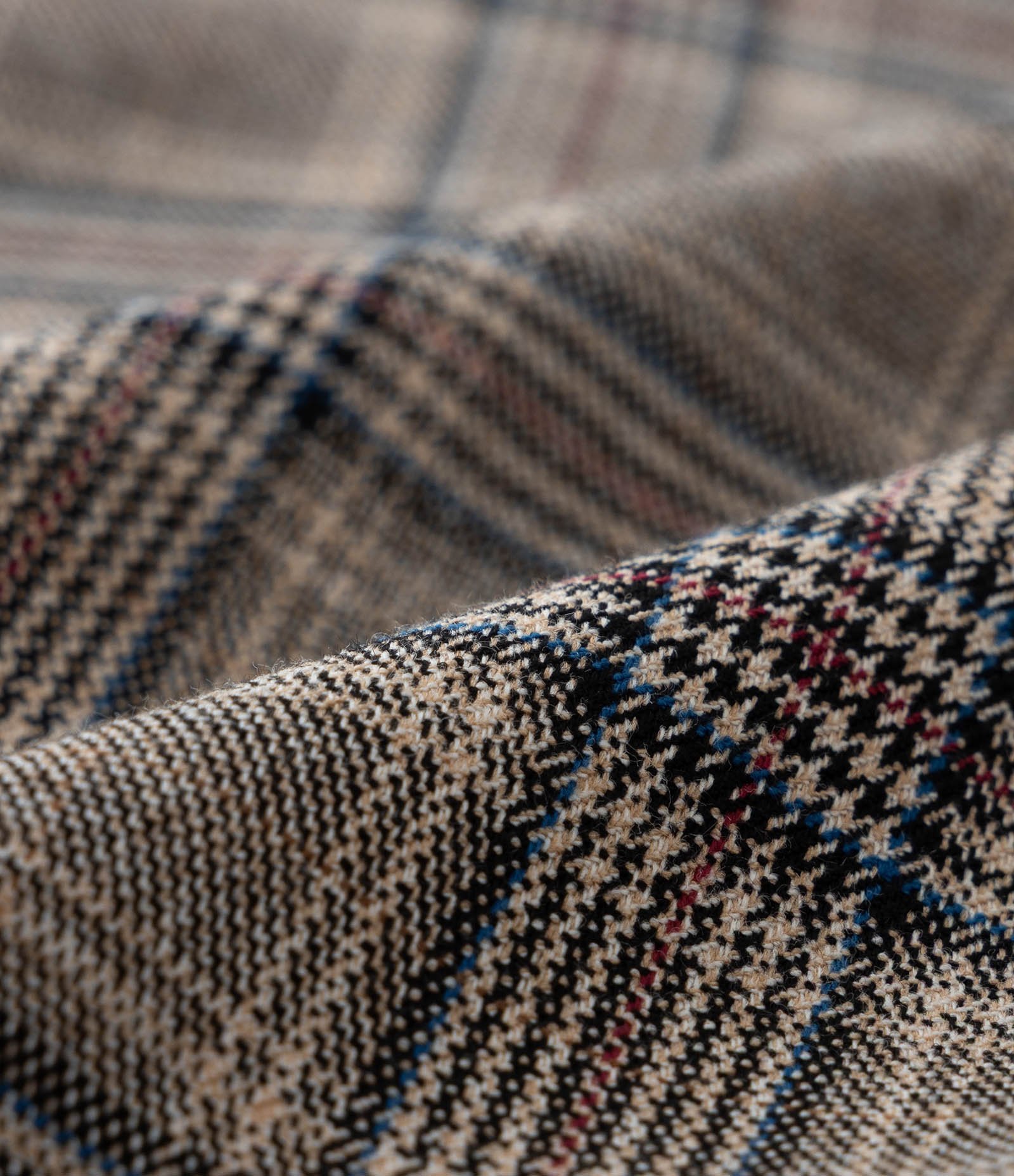 Calça Reta Alfaiataria Xadrez com Cinto Curve & Plus Size Marrom/Cinza 8