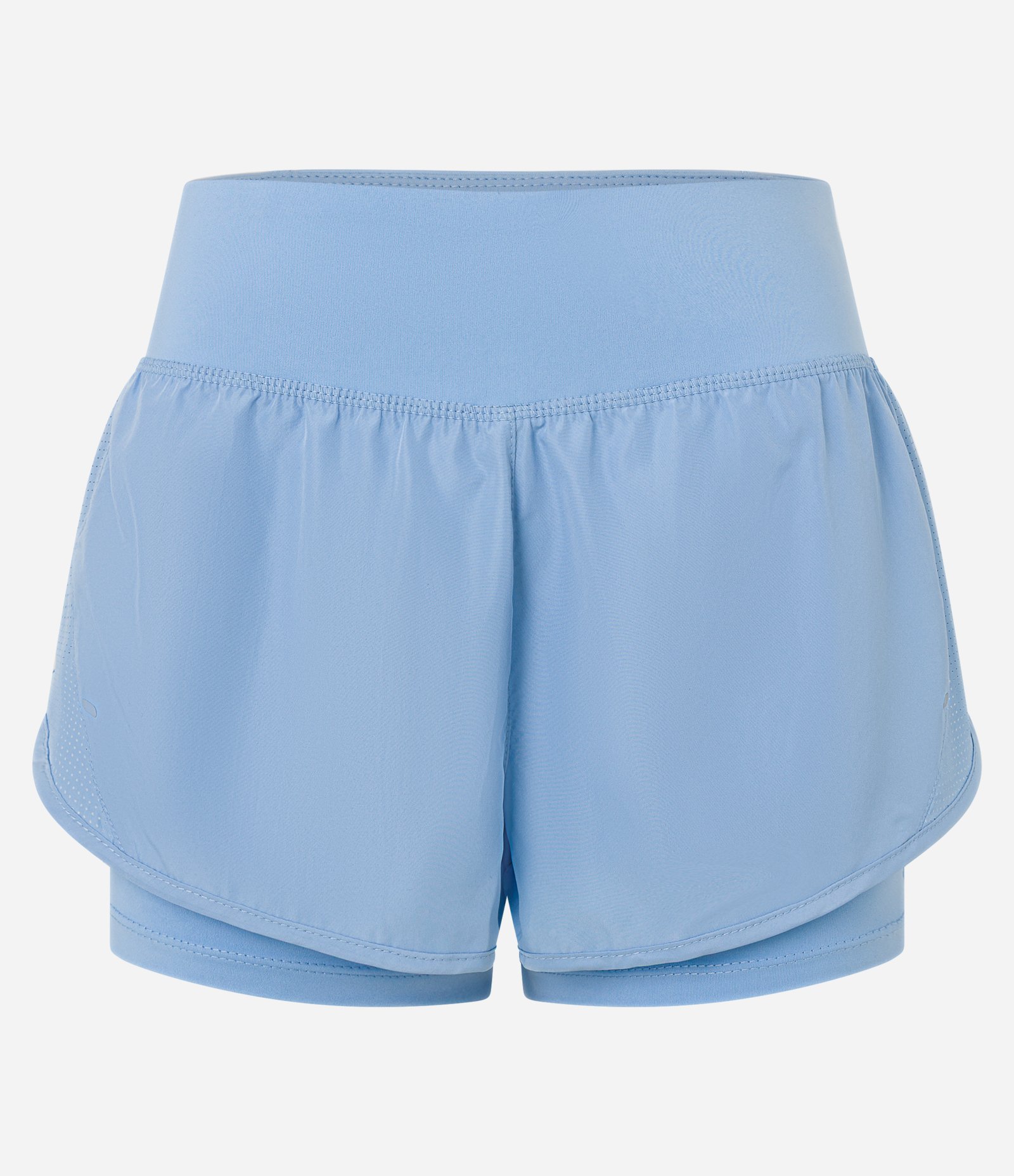 Bermuda Runner Esportiva em Microfibra com Bolso Funcional Azul Claro 6