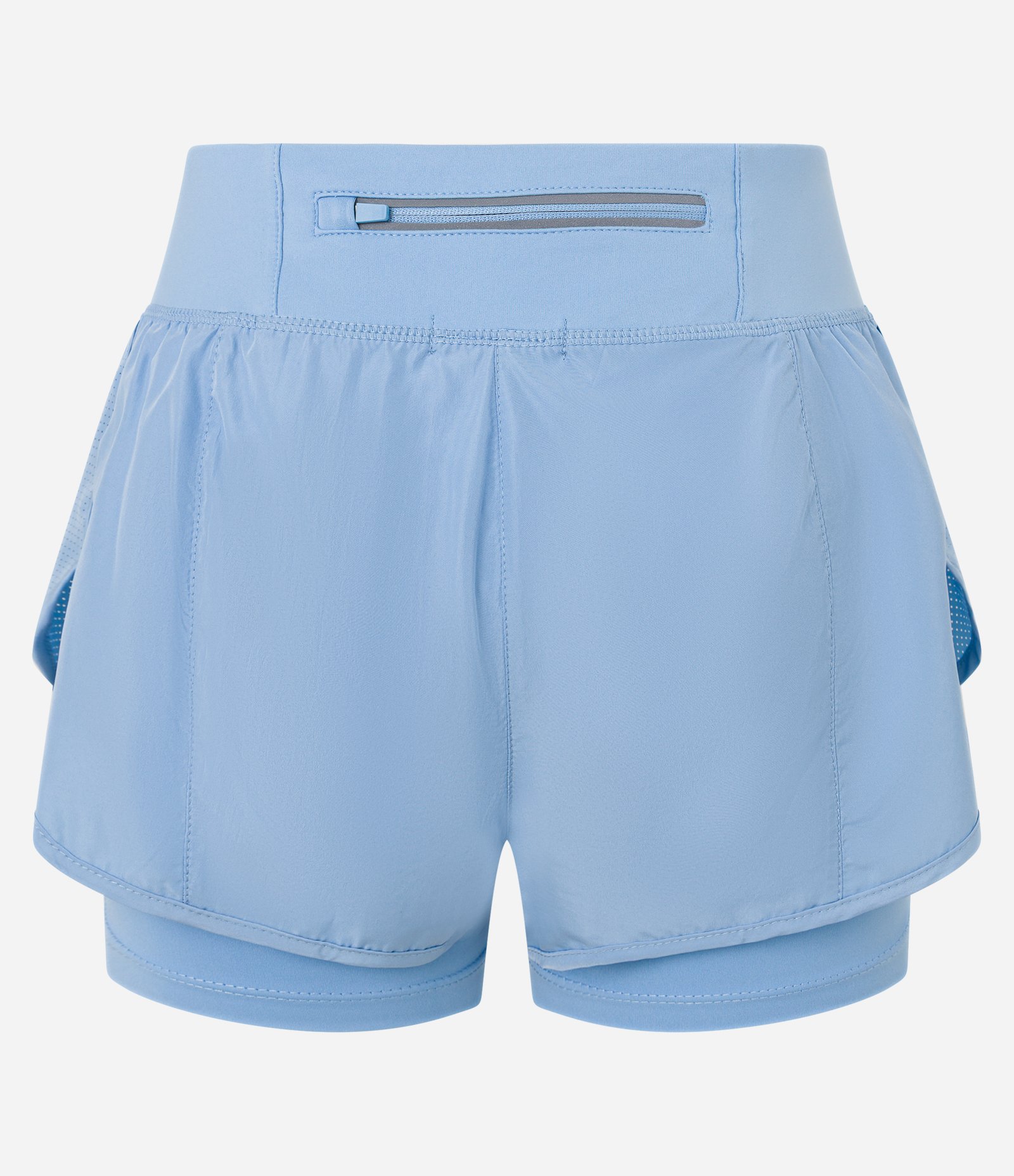 Bermuda Runner Esportiva em Microfibra com Bolso Funcional Azul Claro 7