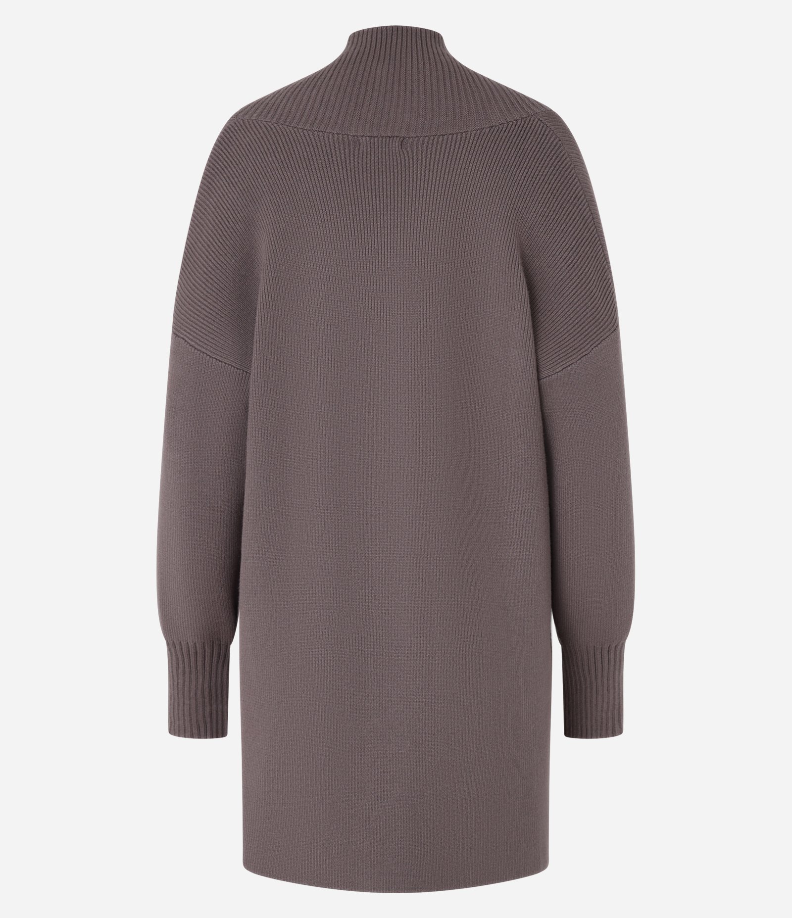 Cardigan em Tricô com Cava Deslocado Marrom 3