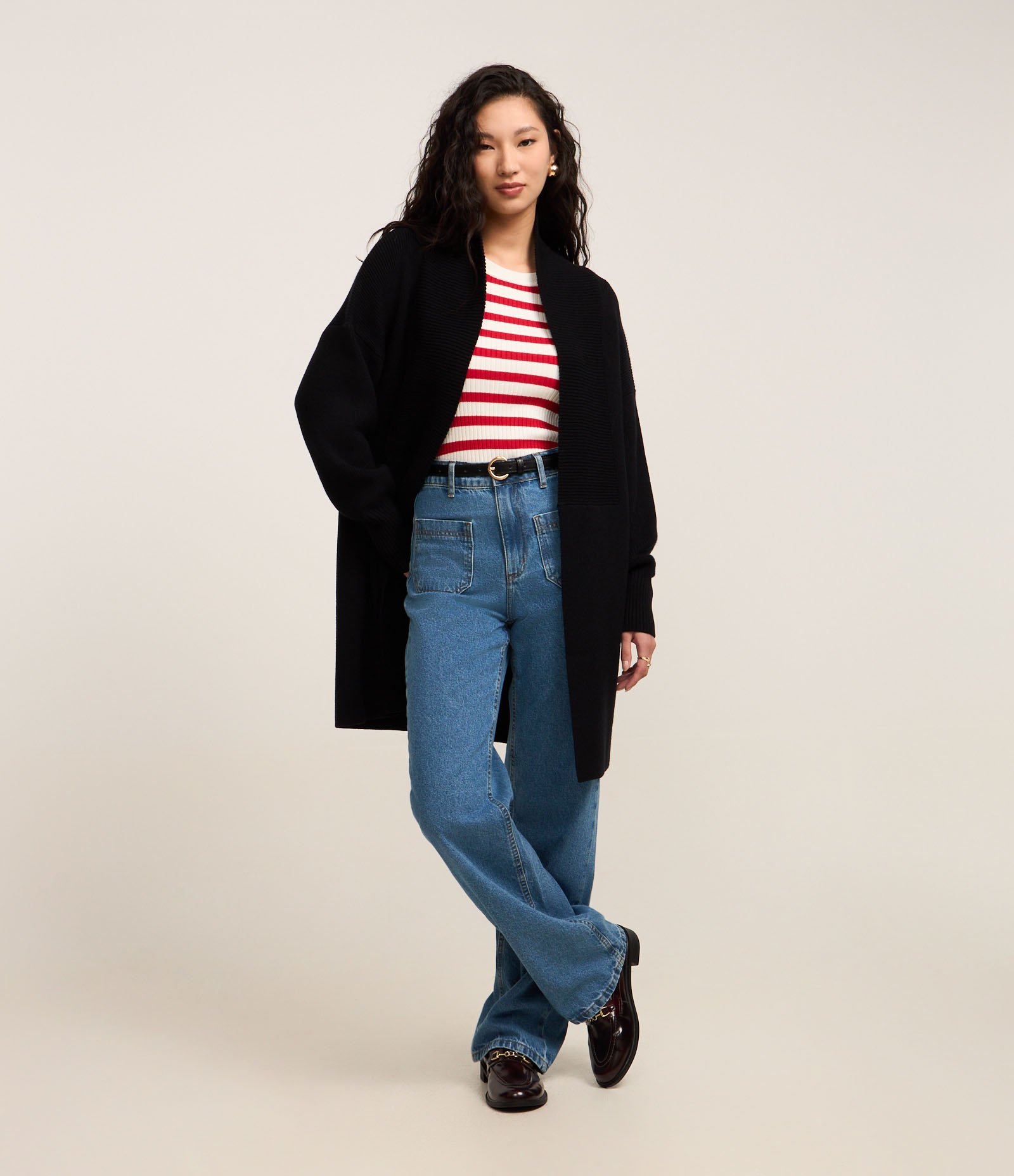 Cardigan em Tricô com Cava Deslocado 2