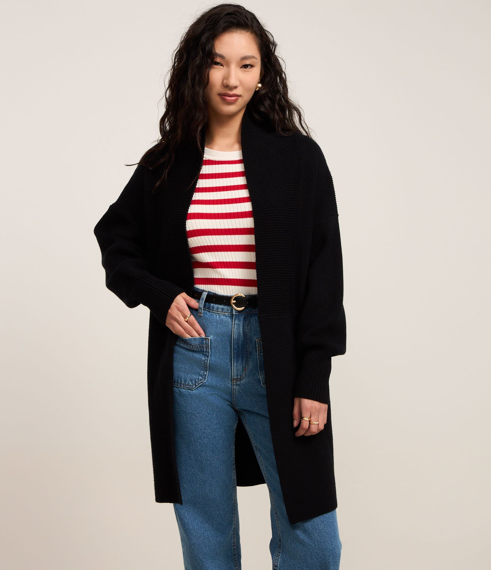 Cardigan em Tricô com Cava Deslocado 3