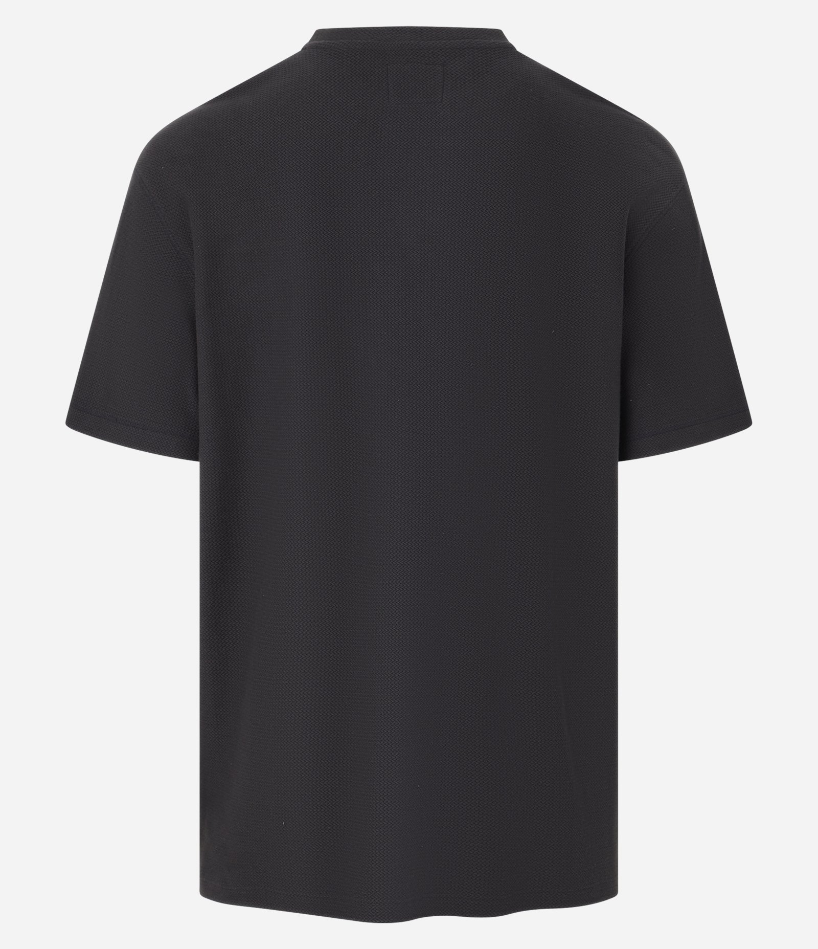 Camiseta Relaxed em Algodão com Textura Chevron Cinza 7