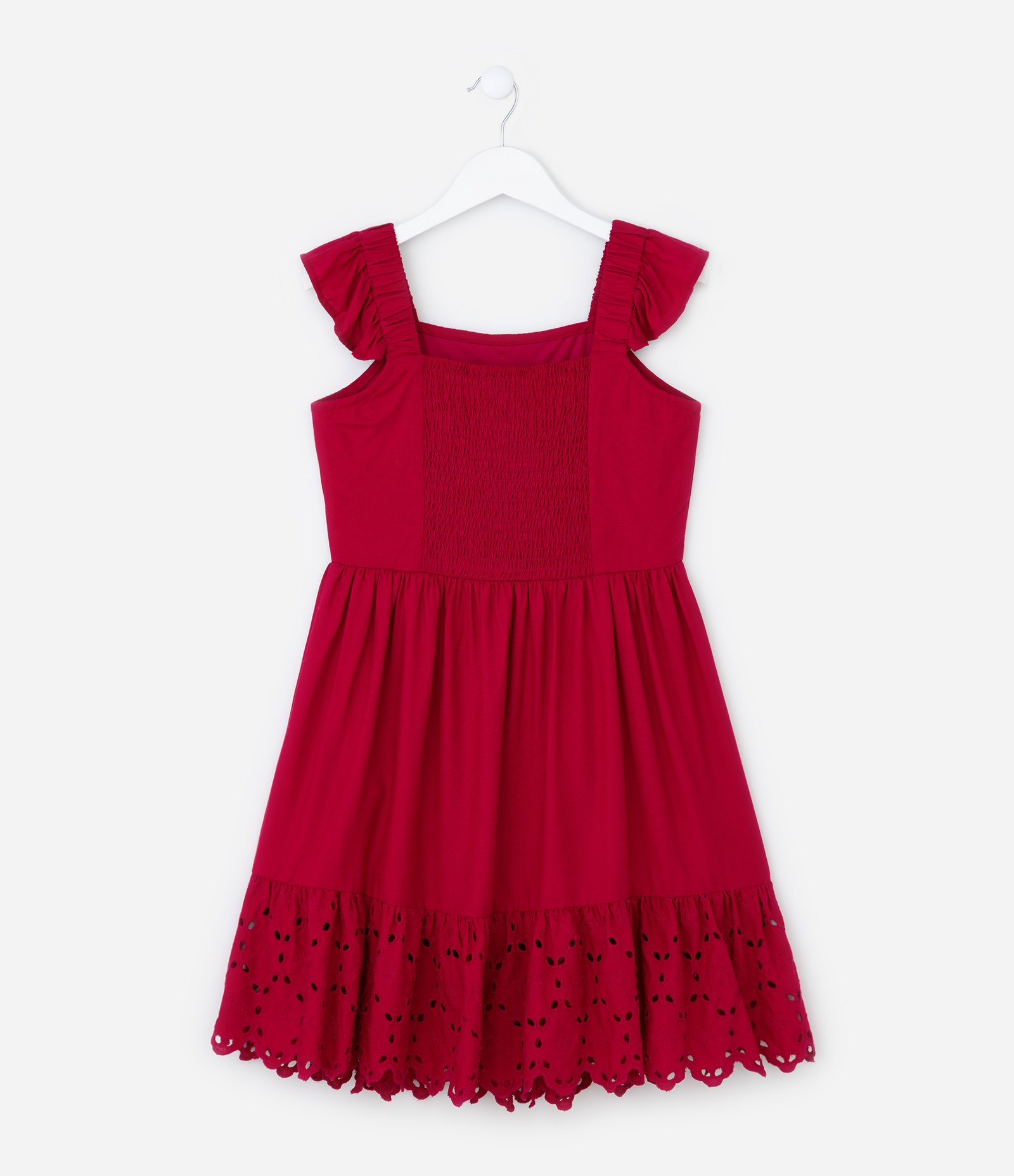 Vestido Infantil com Broderie e Franzidinho - Tam 5 a 14 anos 2