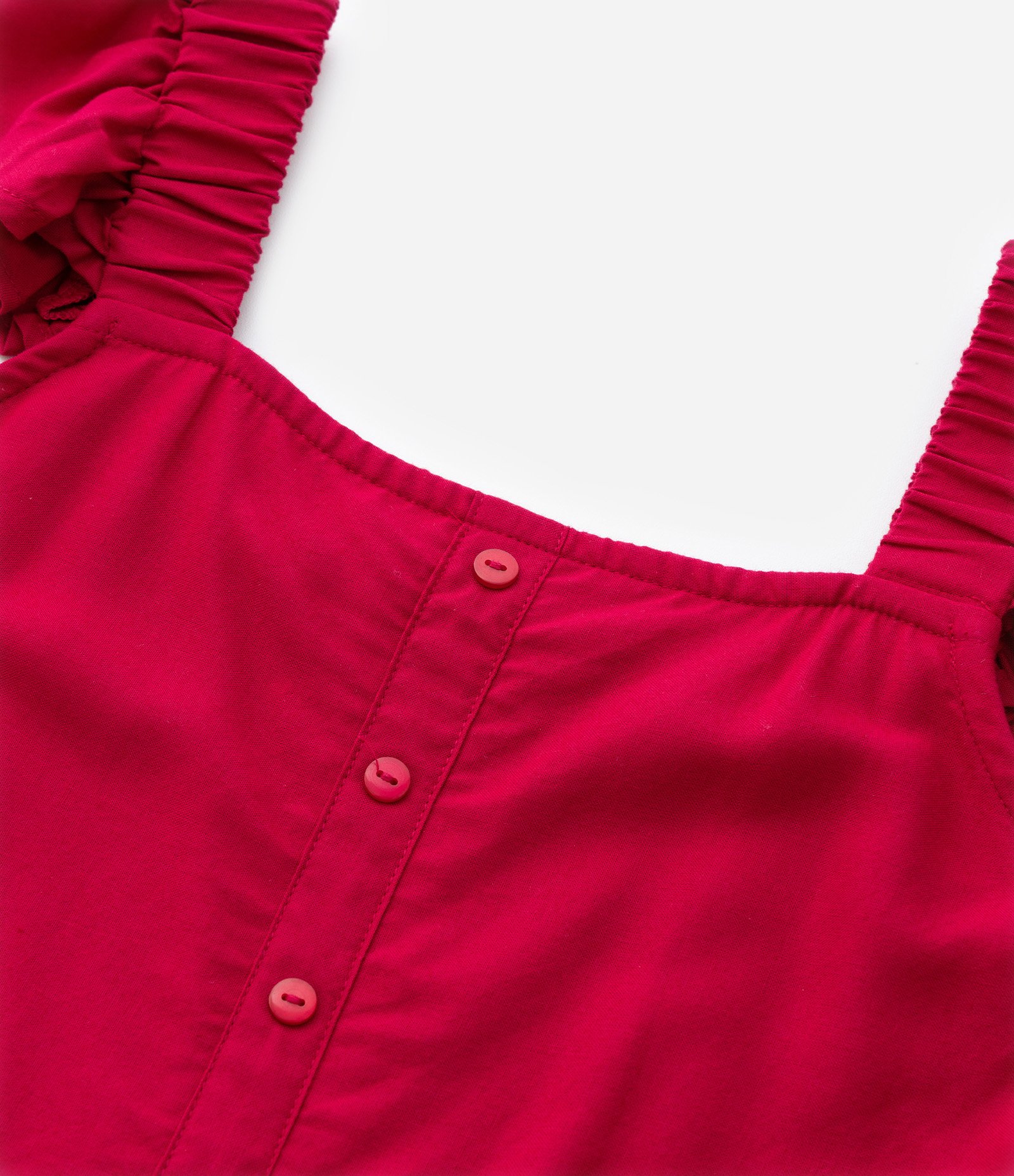 Vestido Infantil com Broderie e Franzidinho - Tam 5 a 14 anos 5