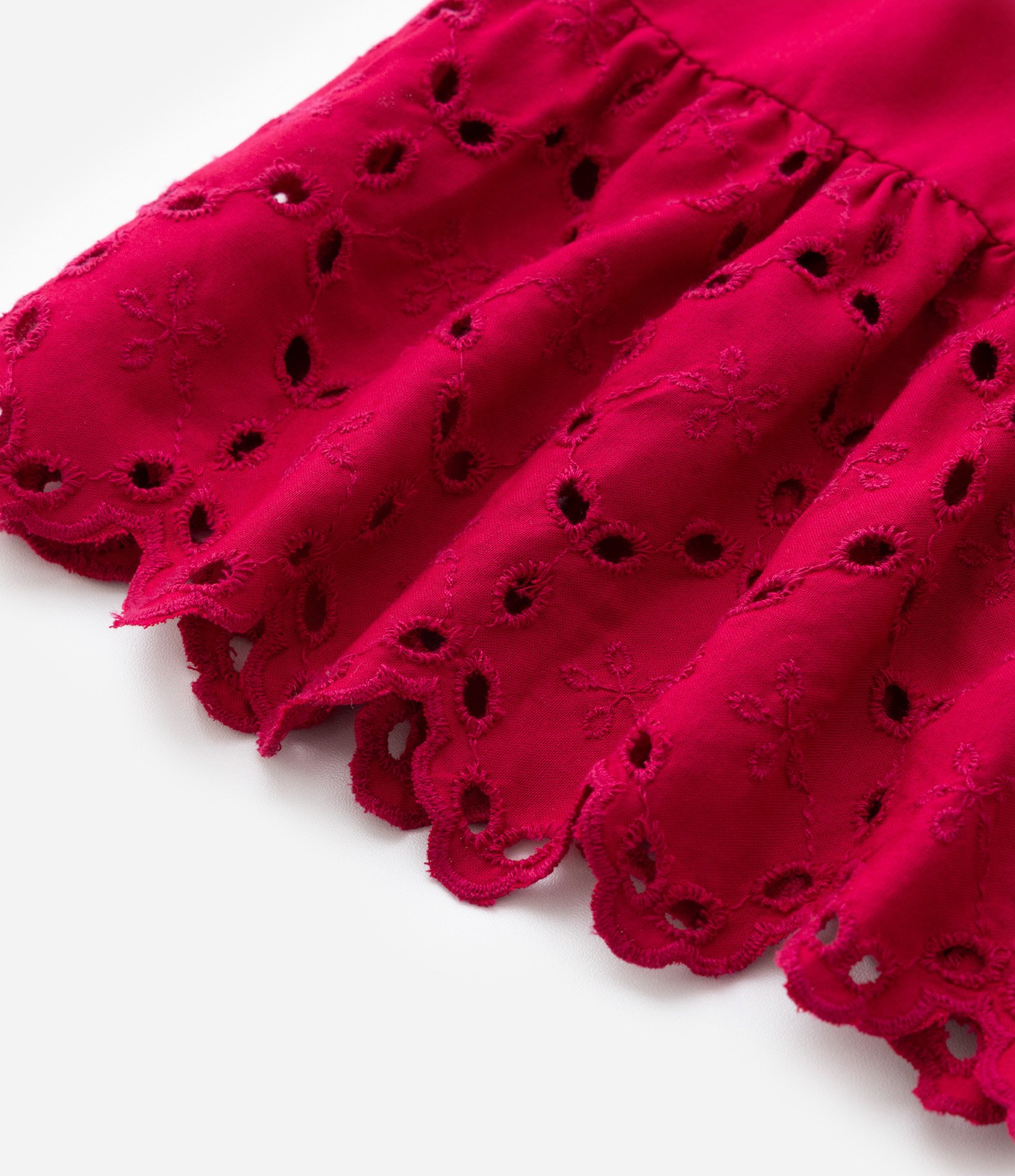 Vestido Infantil com Broderie e Franzidinho - Tam 5 a 14 anos 6