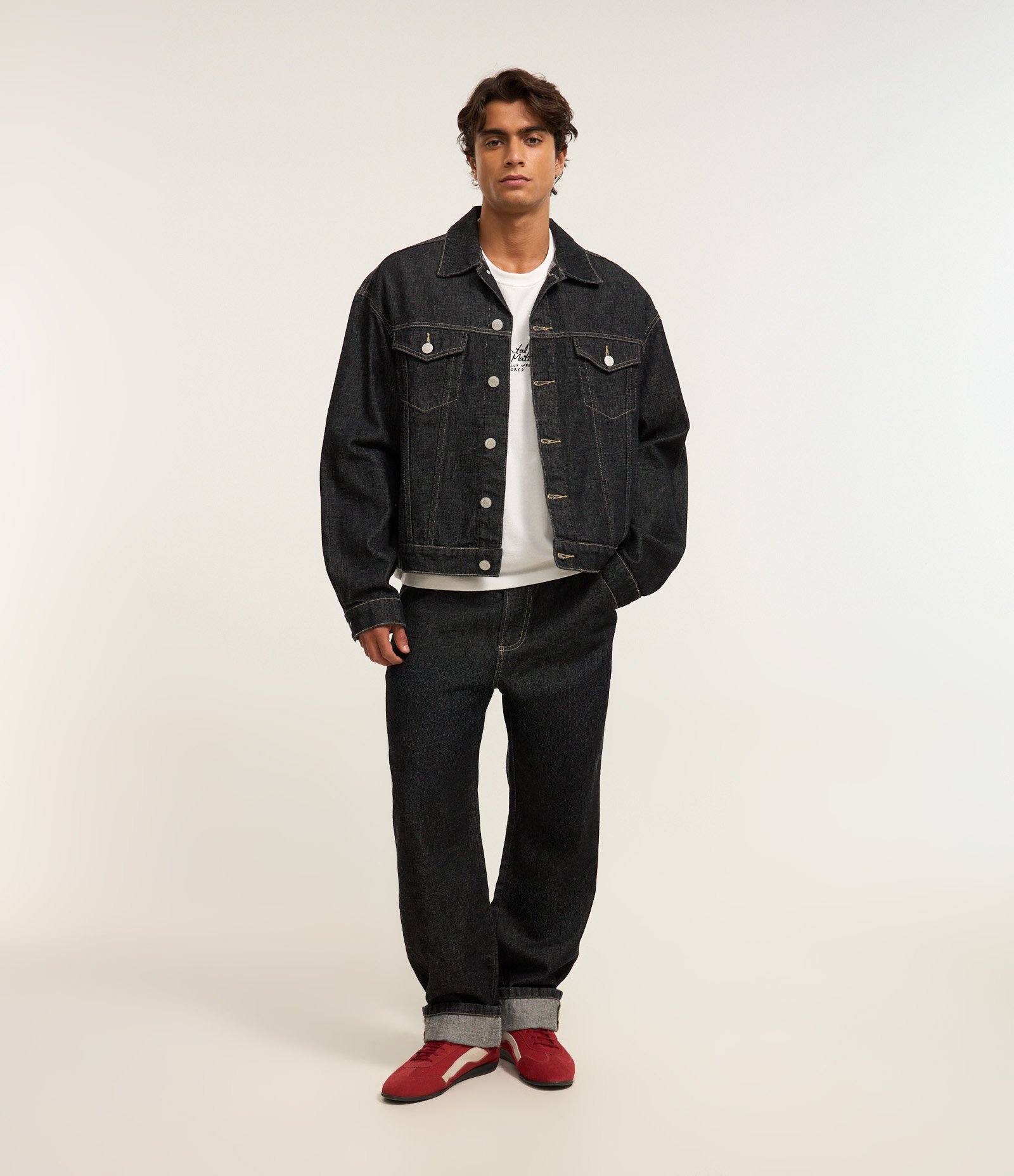 Jaqueta Overboxy em Jeans Preto 5