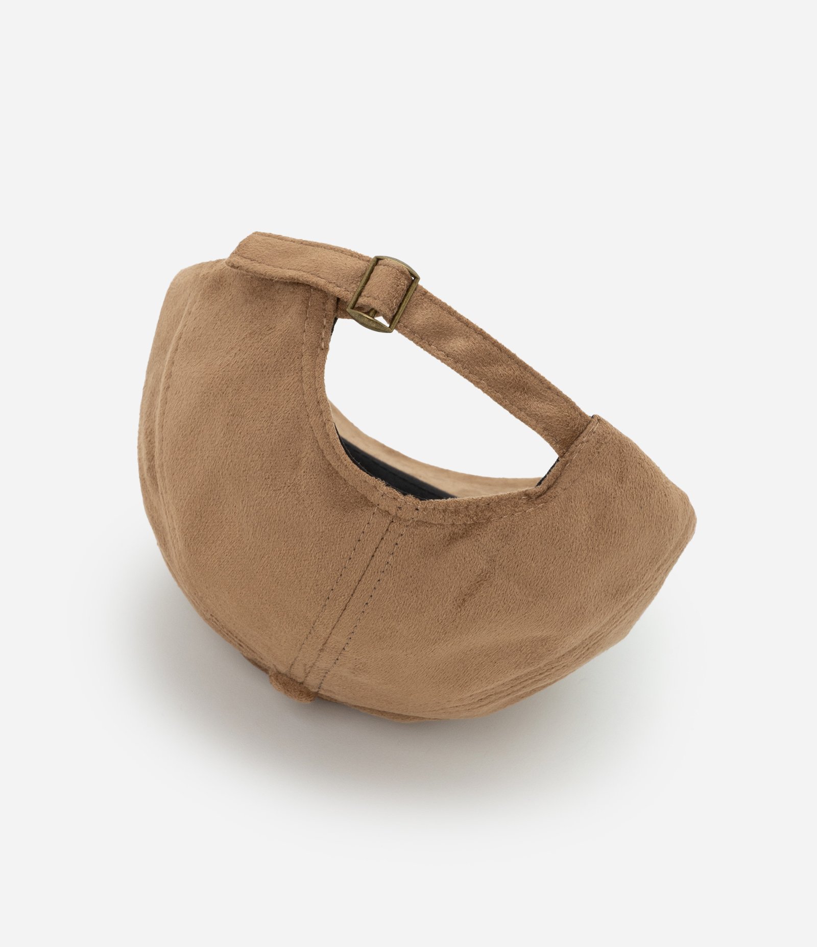 Boné Aba Curva em Suede Básico Caramelo 3