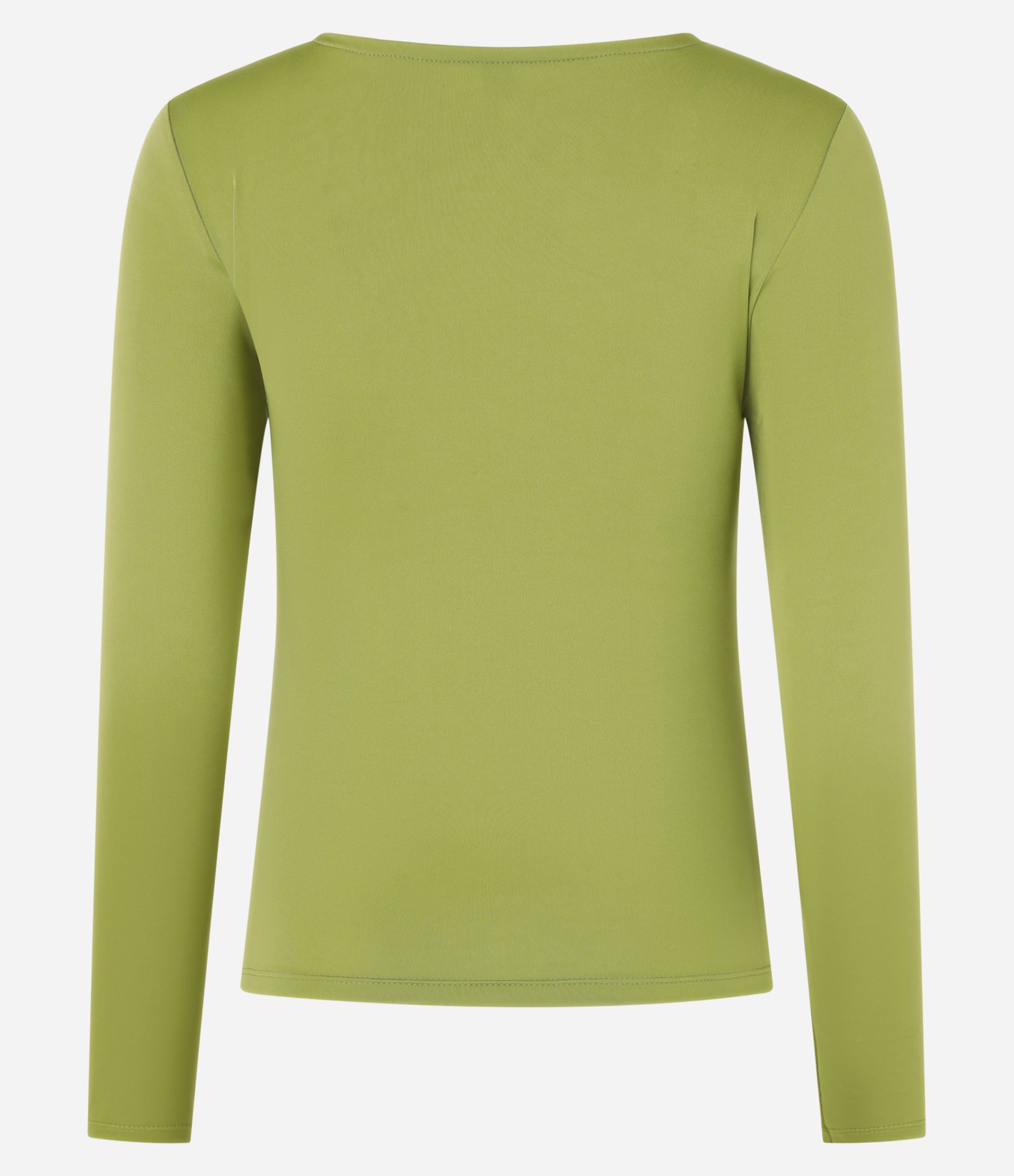 Blusa em Microfibra com Torcido na Gola e Recorte Vazado Verde 5