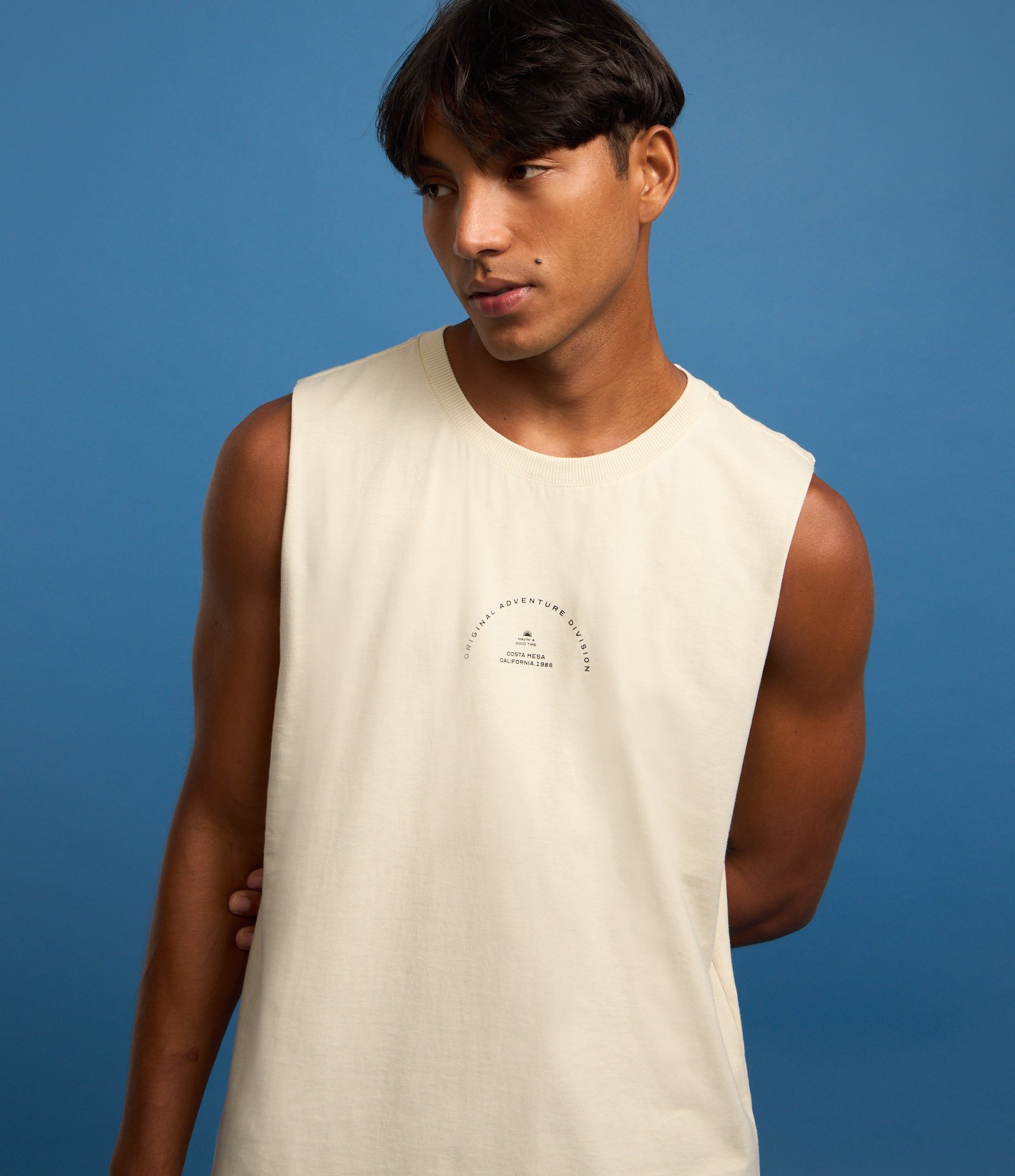 Regata Comfort em Algodão com Estampa Lettering Branco 4