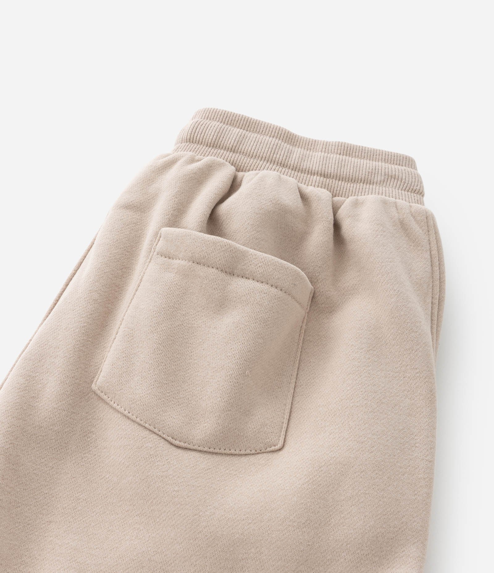 Calça Infantil em Moletom com Bolsos Cargo - Tam 5 a 14 Anos Bege 6