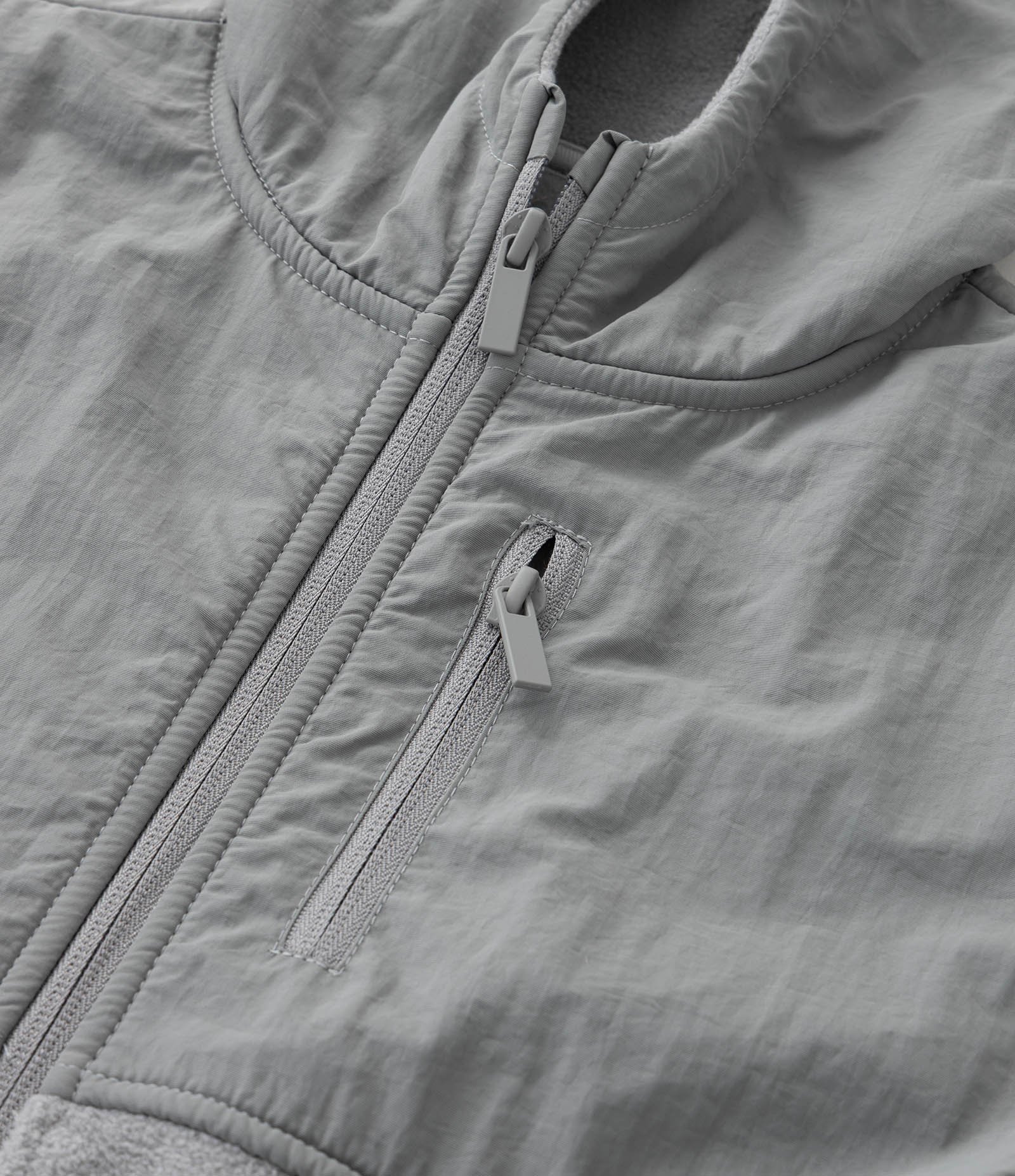 Jaqueta Esportiva Infantil com Forro Fleece e Capuz - Tam 5 a 14 anos Cinza 6