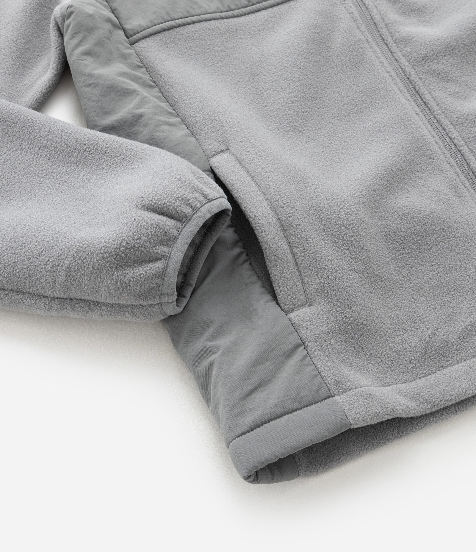 Jaqueta Esportiva Infantil com Forro Fleece e Capuz - Tam 5 a 14 anos Cinza 7