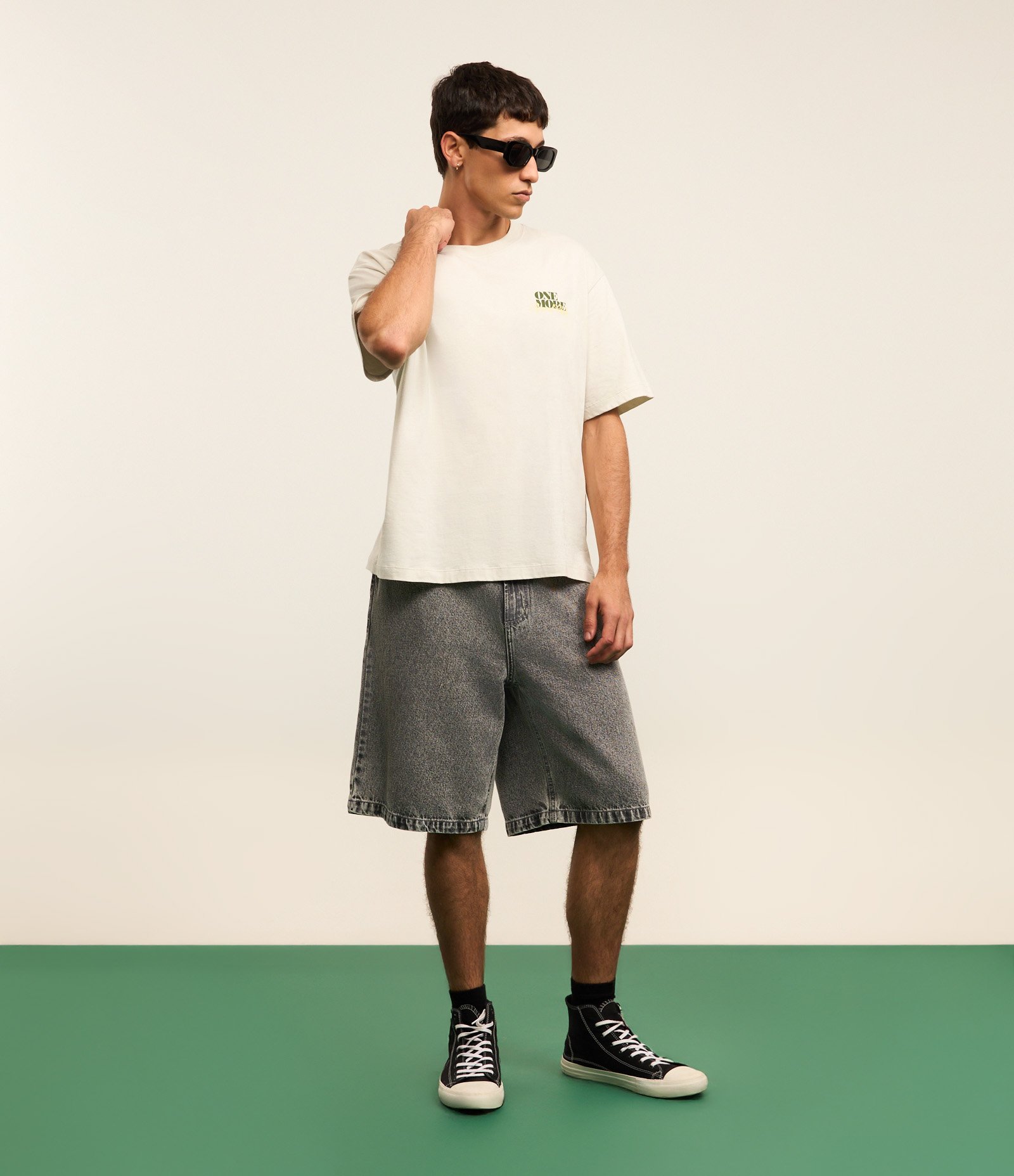 Camiseta Boxy em Algodão com Estampa Drink Limoncello Verde 2