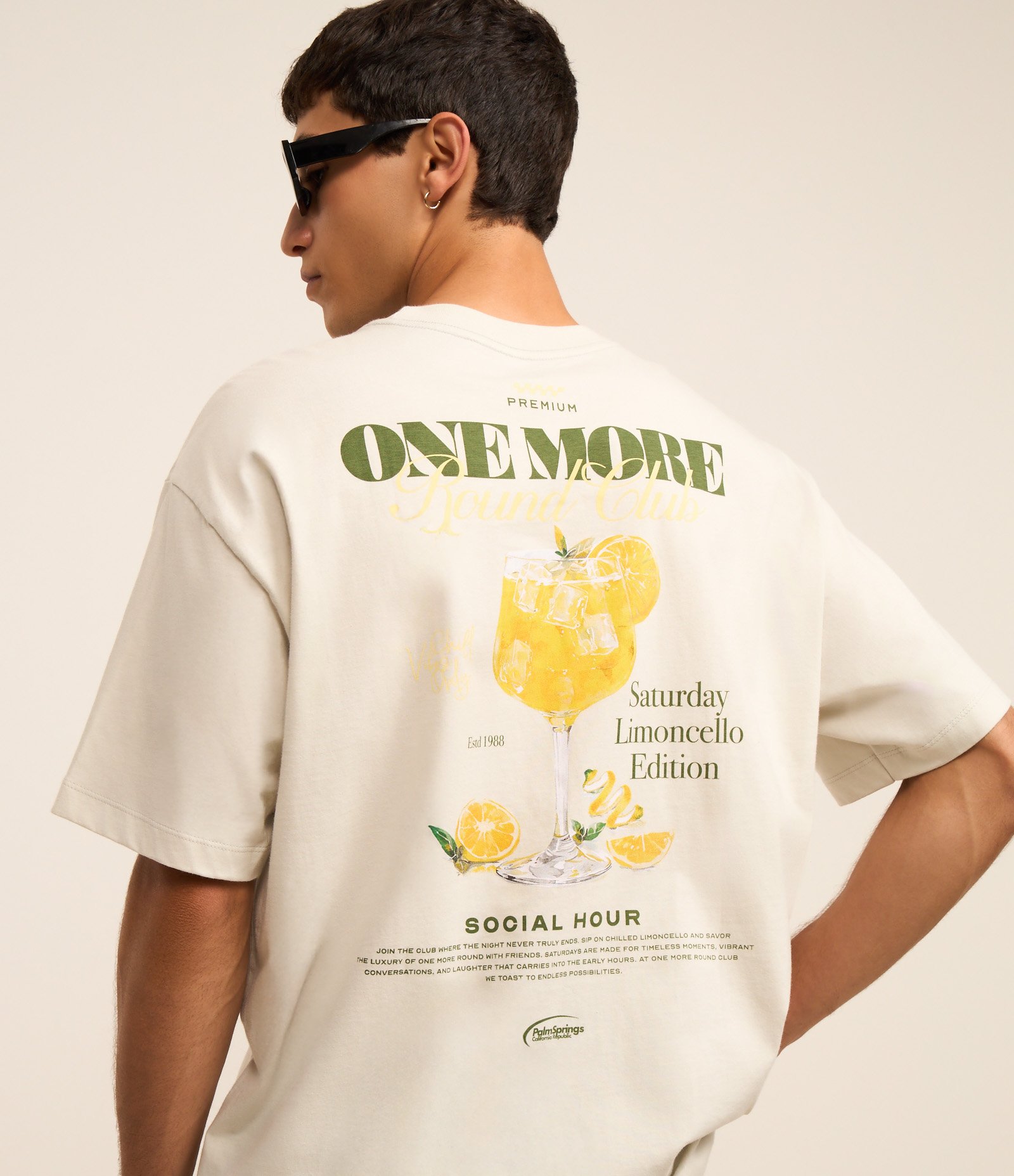 Camiseta Boxy em Algodão com Estampa Drink Limoncello Verde 6