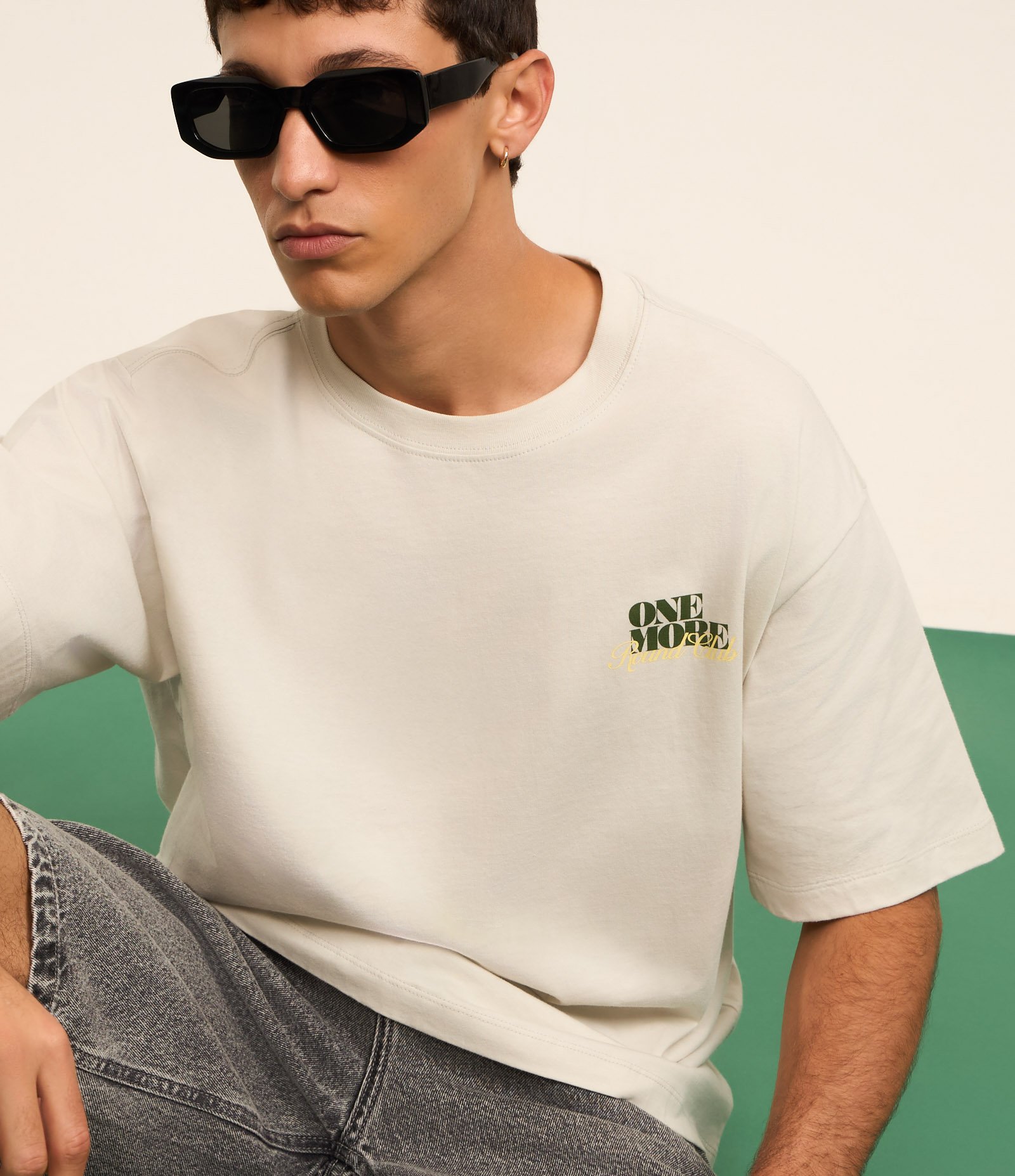 Camiseta Boxy em Algodão com Estampa Drink Limoncello Verde 7