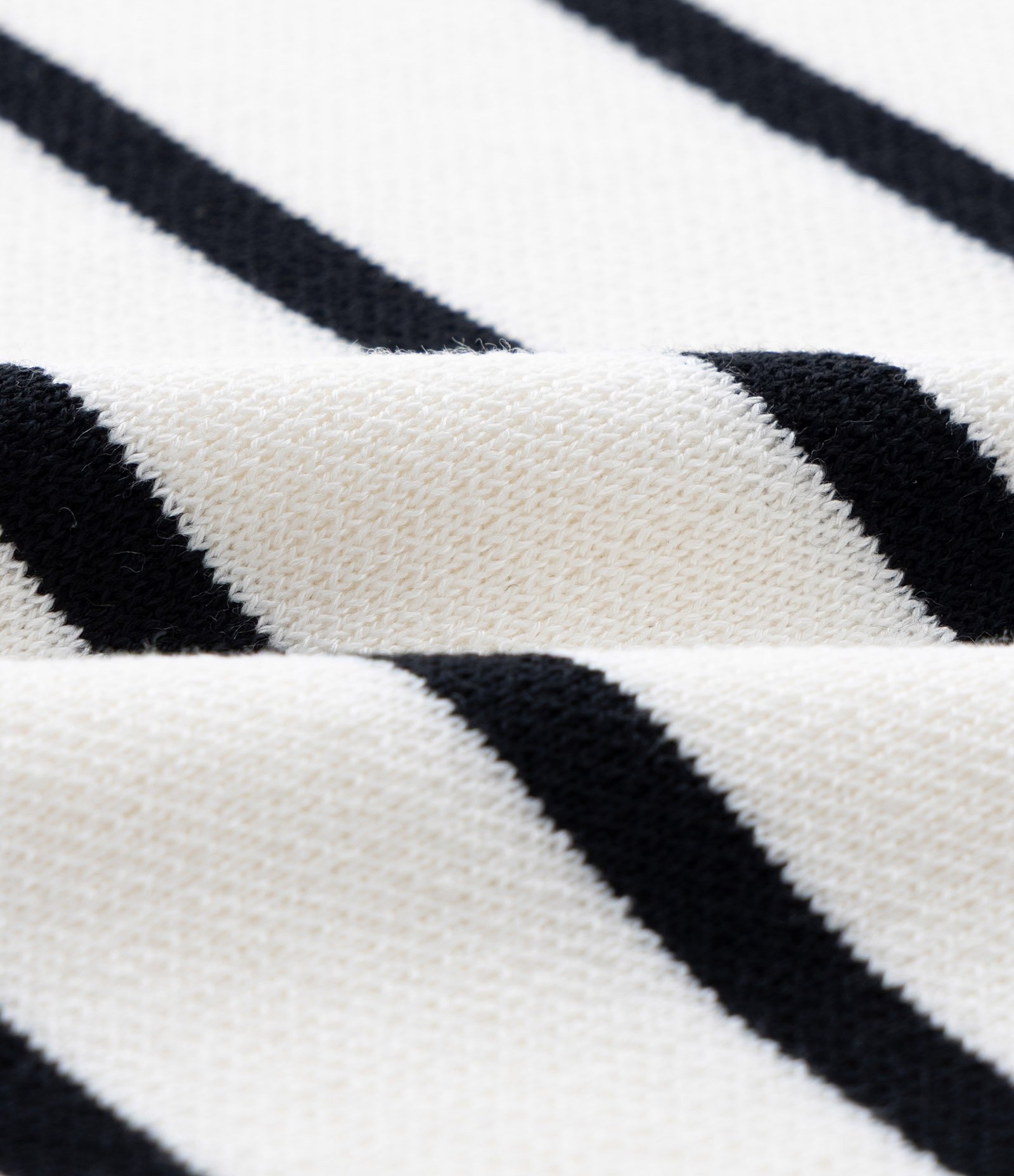 Blusa Infantil em Tricô com Listras - Tam 5 a 14 anos Branco/Preto 3