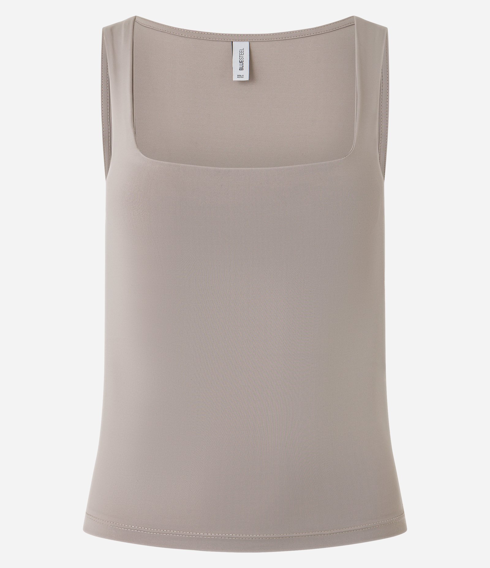 Blusa em Microfibra com Decote quadrado Cinza 4