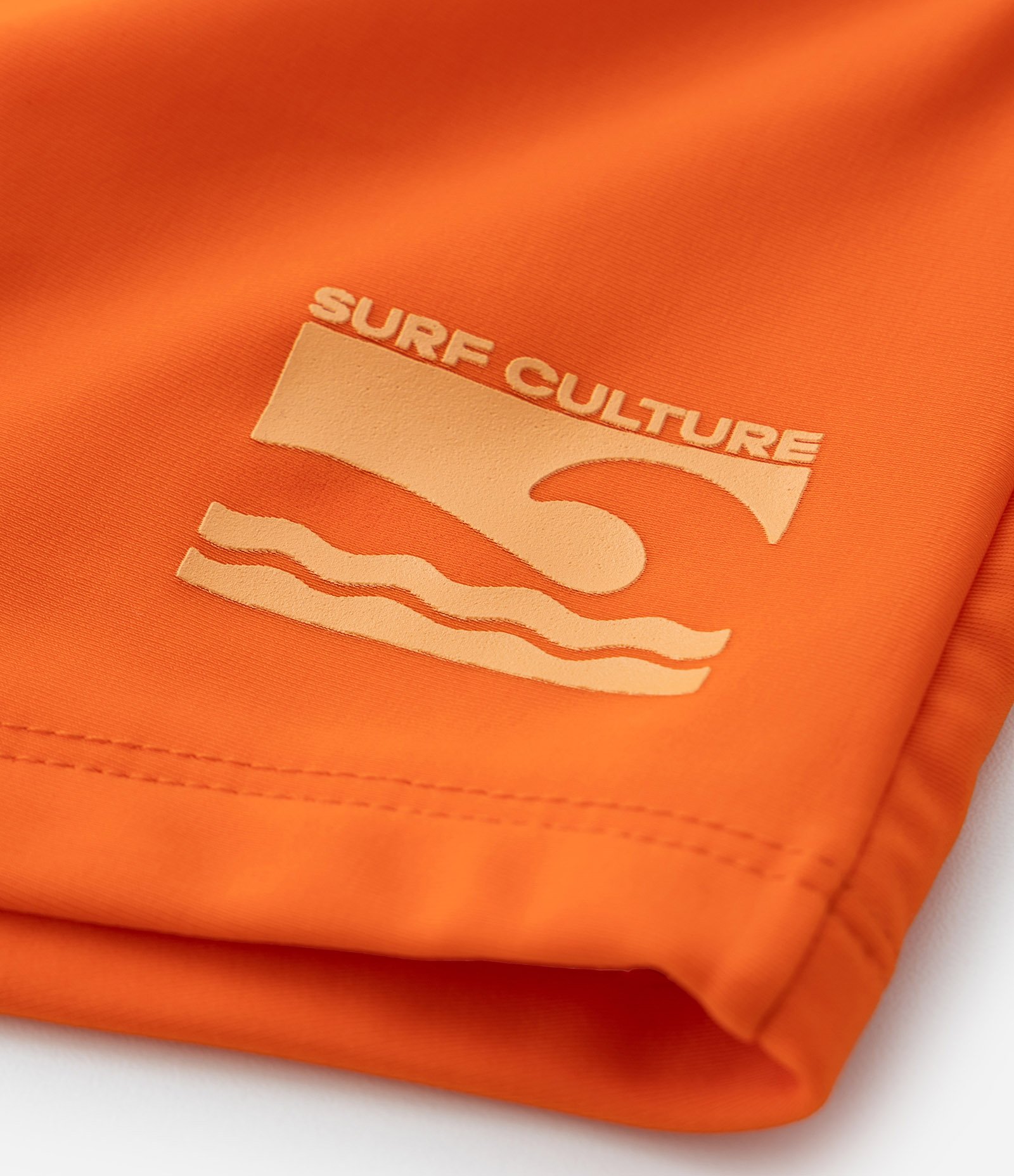 Sunga Boxer Infantil em Microfibra com Estampa Lateral de Ondinha - Tam 5 a 14 Anos Laranja 4