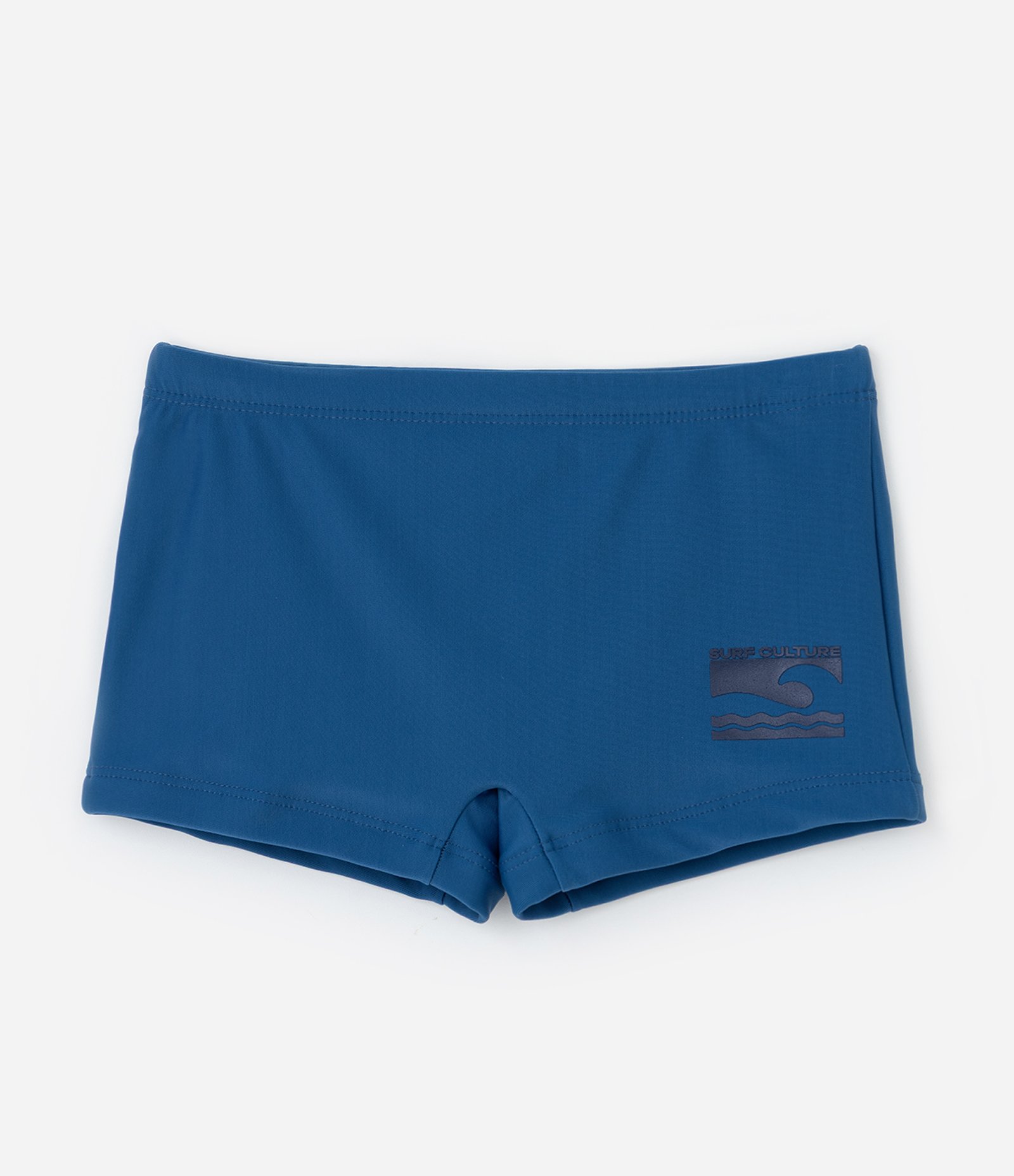 Sunga Boxer Infantil em Microfibra com Estampa Lateral de Ondinha - Tam 5 a 14 Anos Azul 1