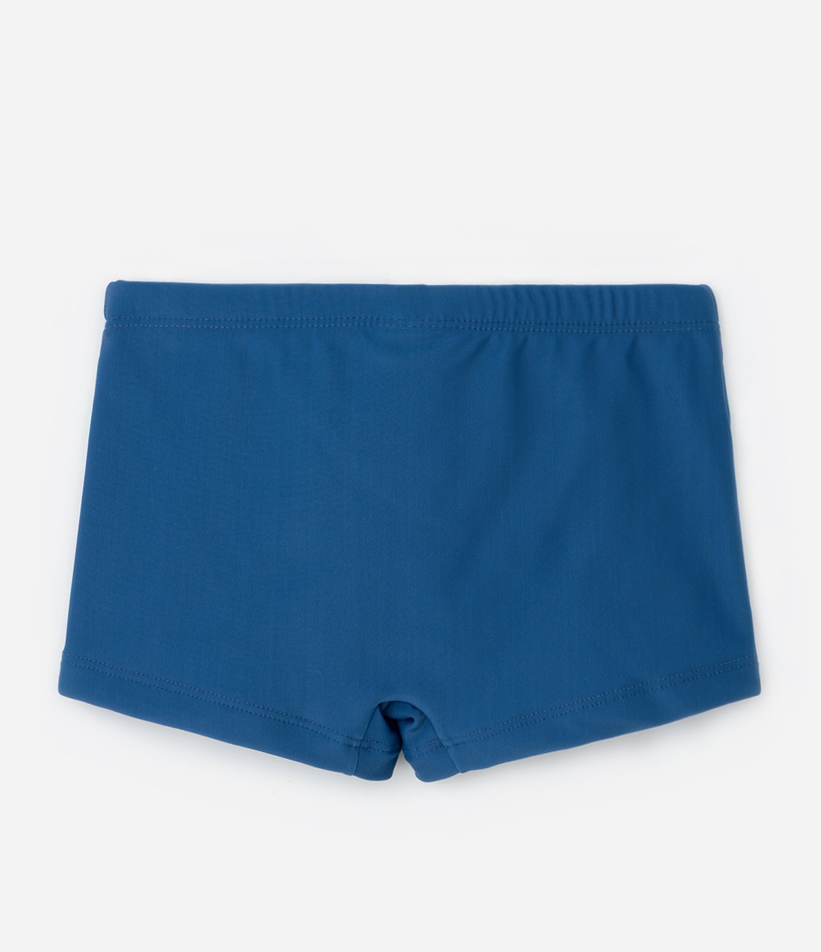 Sunga Boxer Infantil em Microfibra com Estampa Lateral de Ondinha - Tam 5 a 14 Anos Azul 2